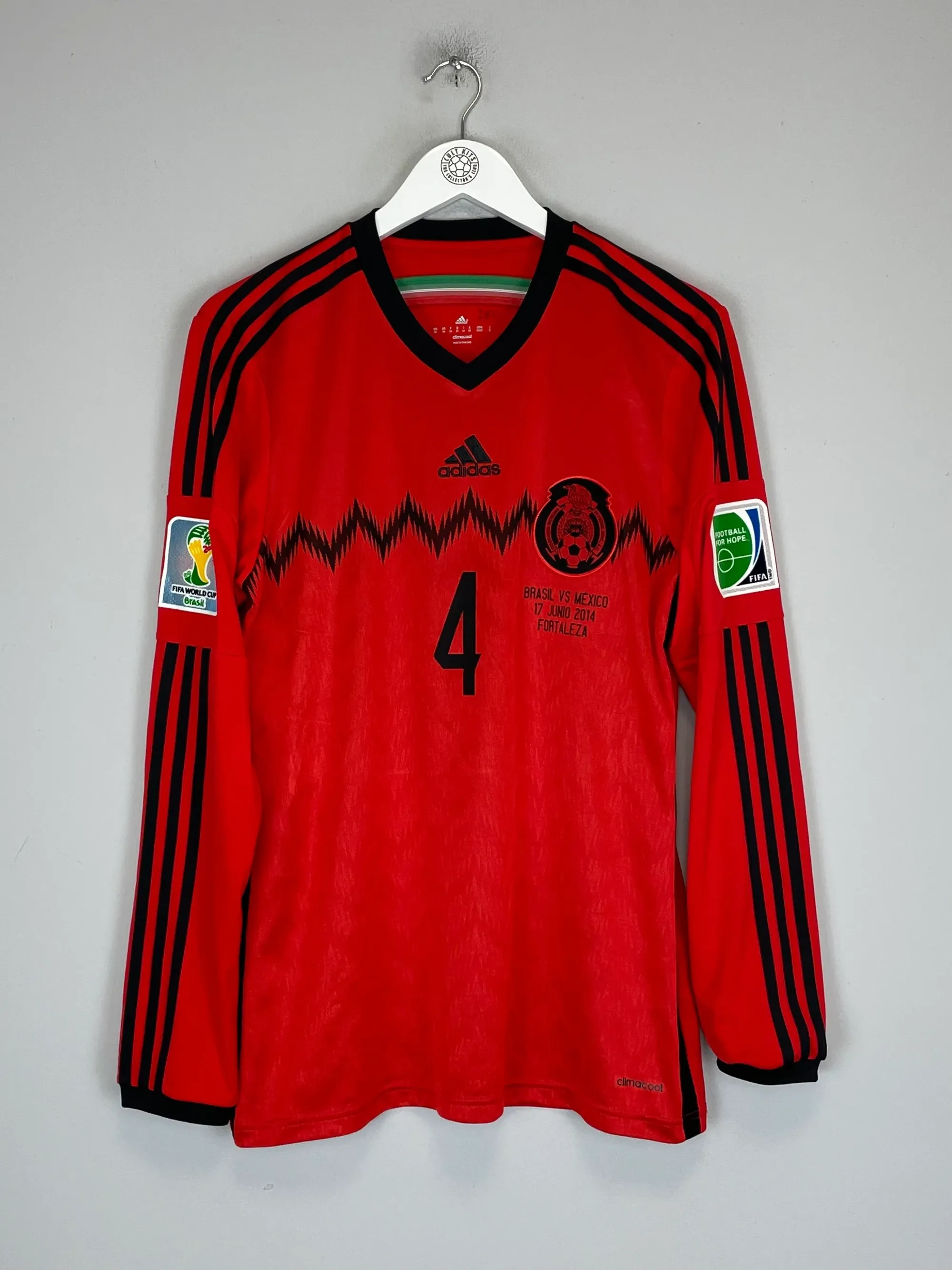 2014 MEXICO R.MARQUEZ #4 L/S AWAY SHIRT (M) ADIDAS | CULT KITS