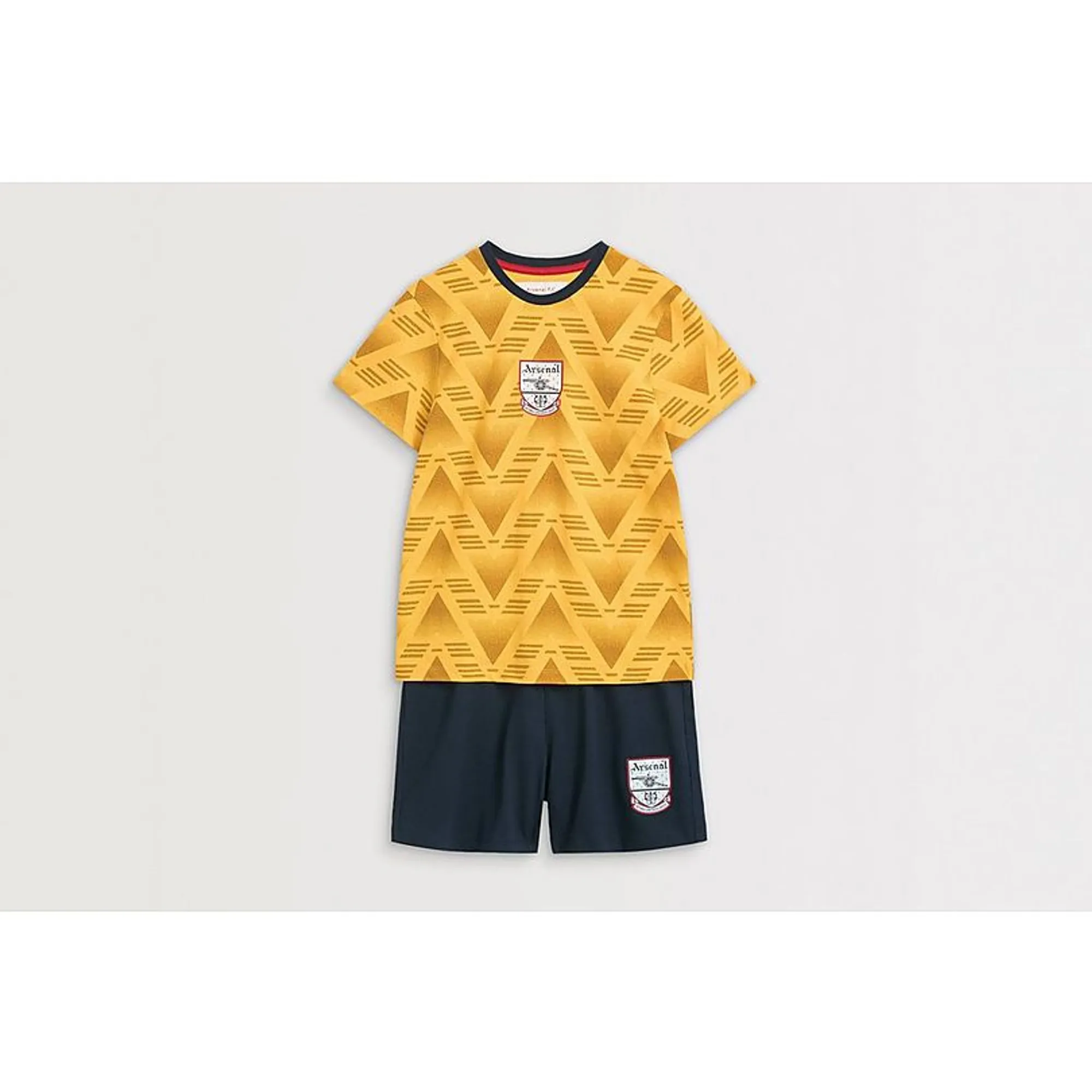 Arsenal Classics Kids Bruised Banana Pyjama Short Set, Yellow