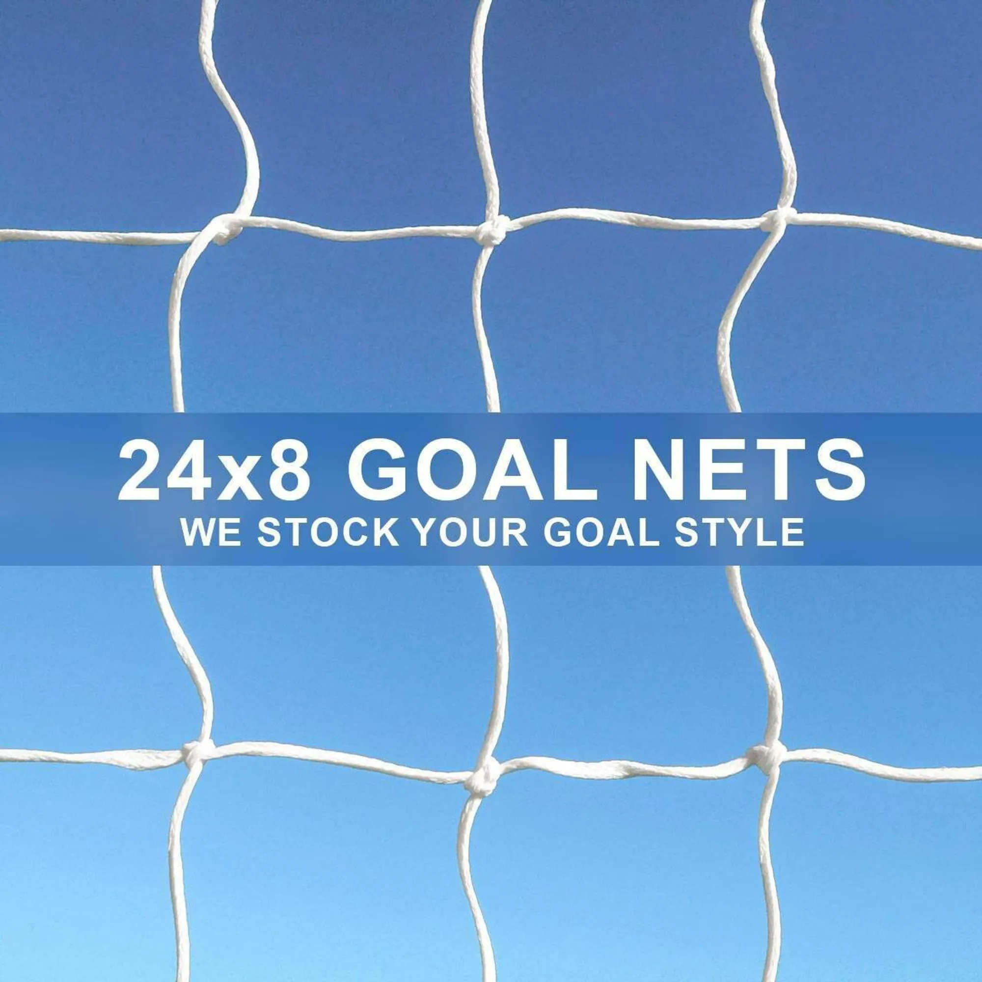 24 x 8 Replacement Football Goal Nets