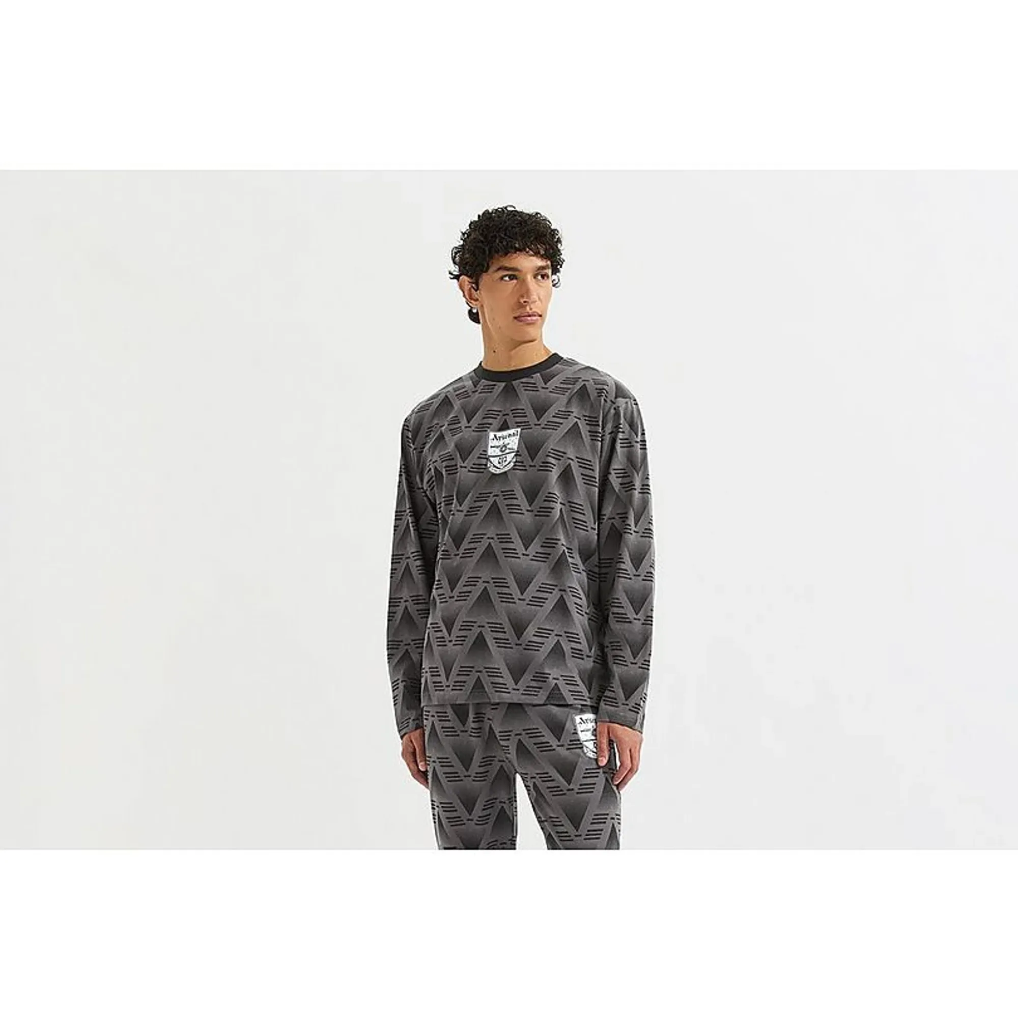 Arsenal Classics Bruised Banana Long Sleeved Pyjama Set, Black