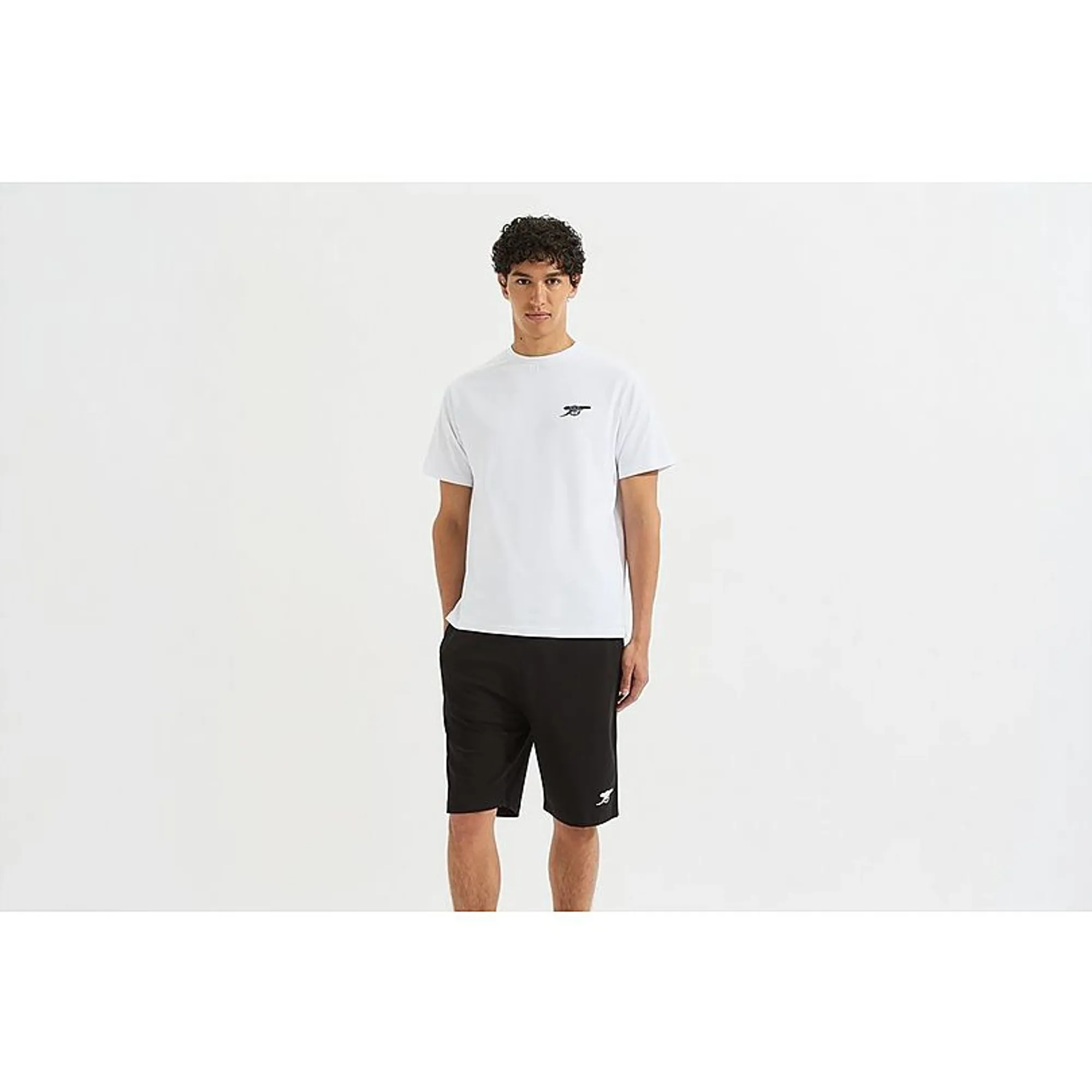 Arsenal Essentials White Cannon Pyjama Short Set, White