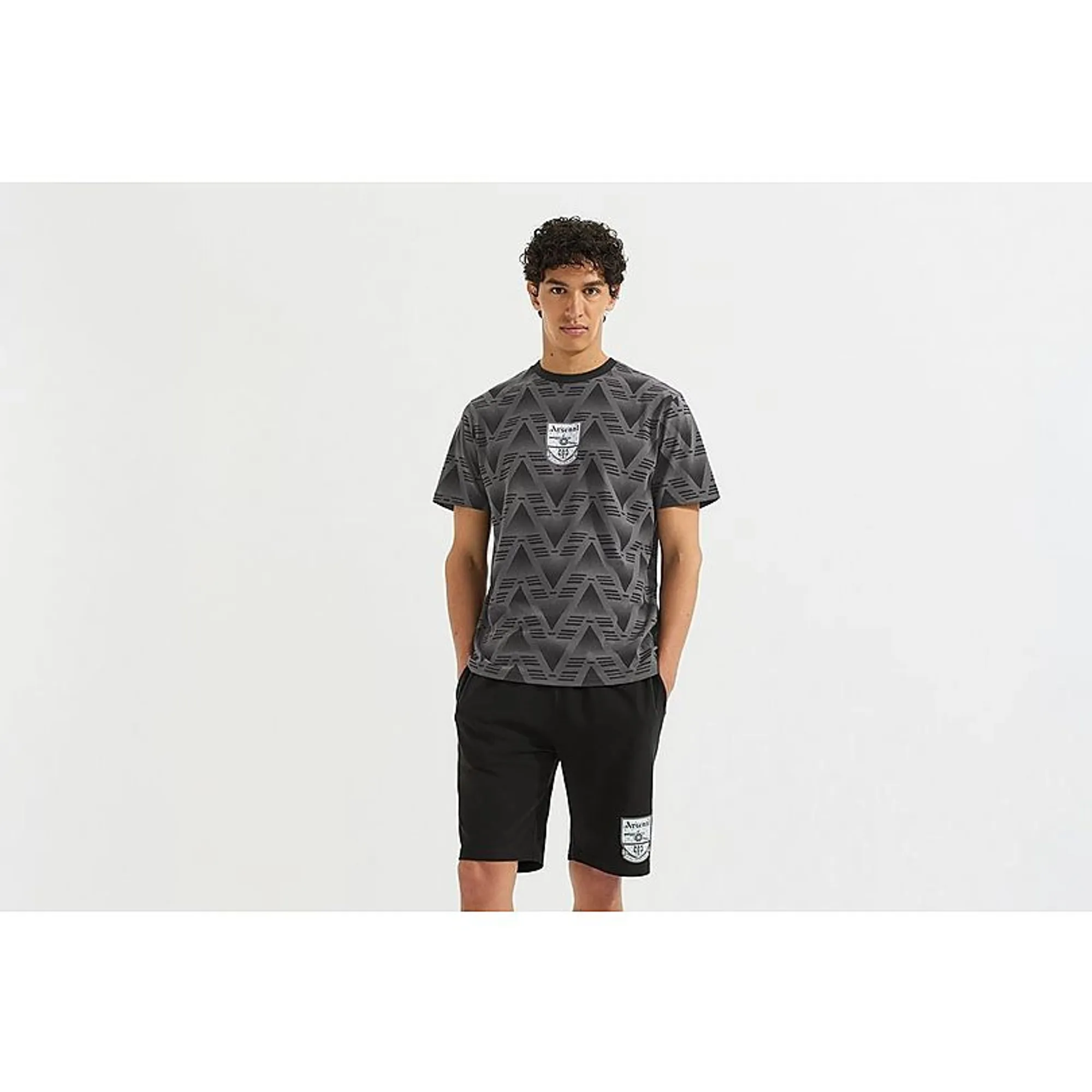 Arsenal Classics Black Bruised Banana Pyjama Short Set, Black