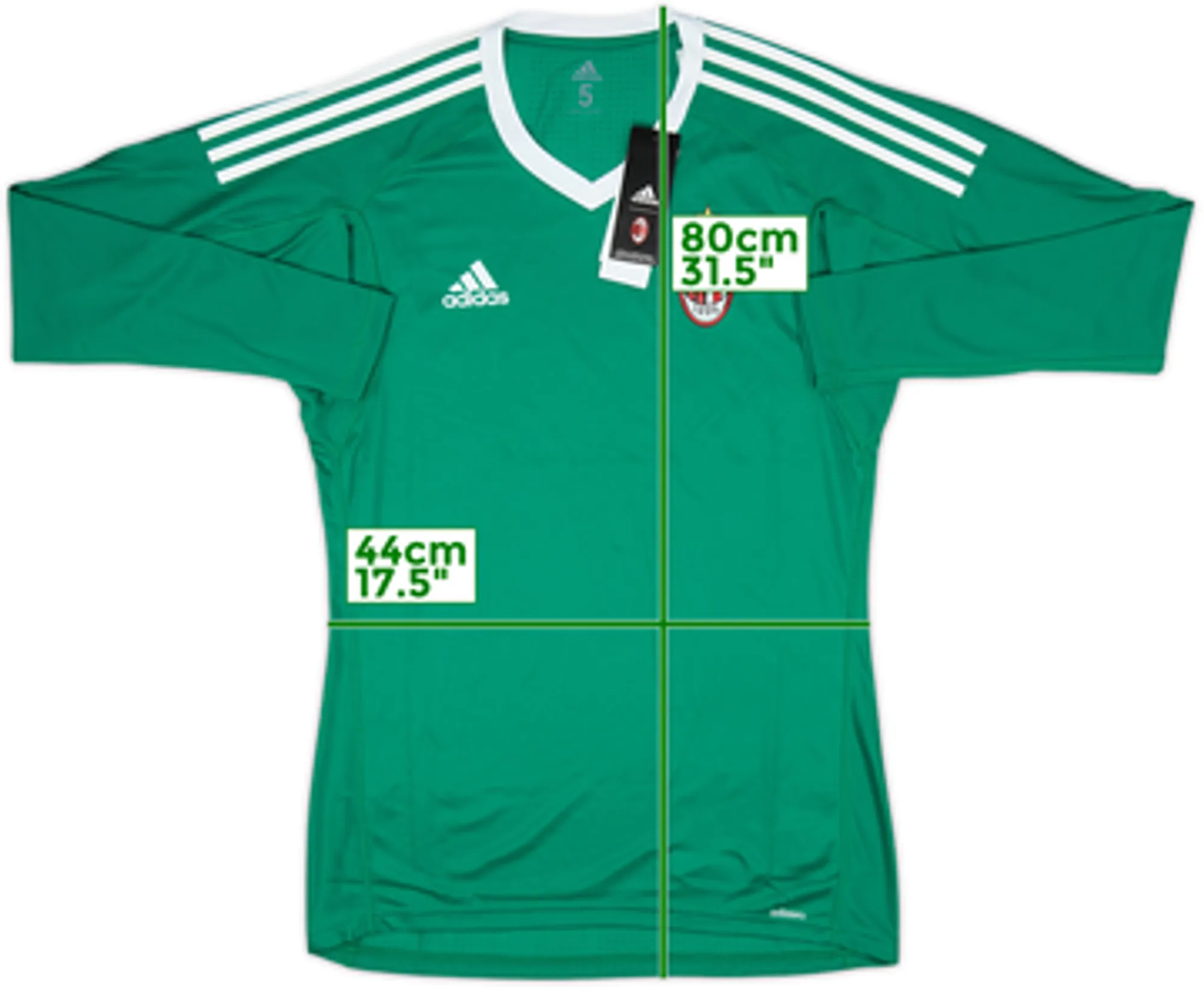 adidas AC Milan Mens LS Goalkeeper Player Issue Home Shirt 2018/19