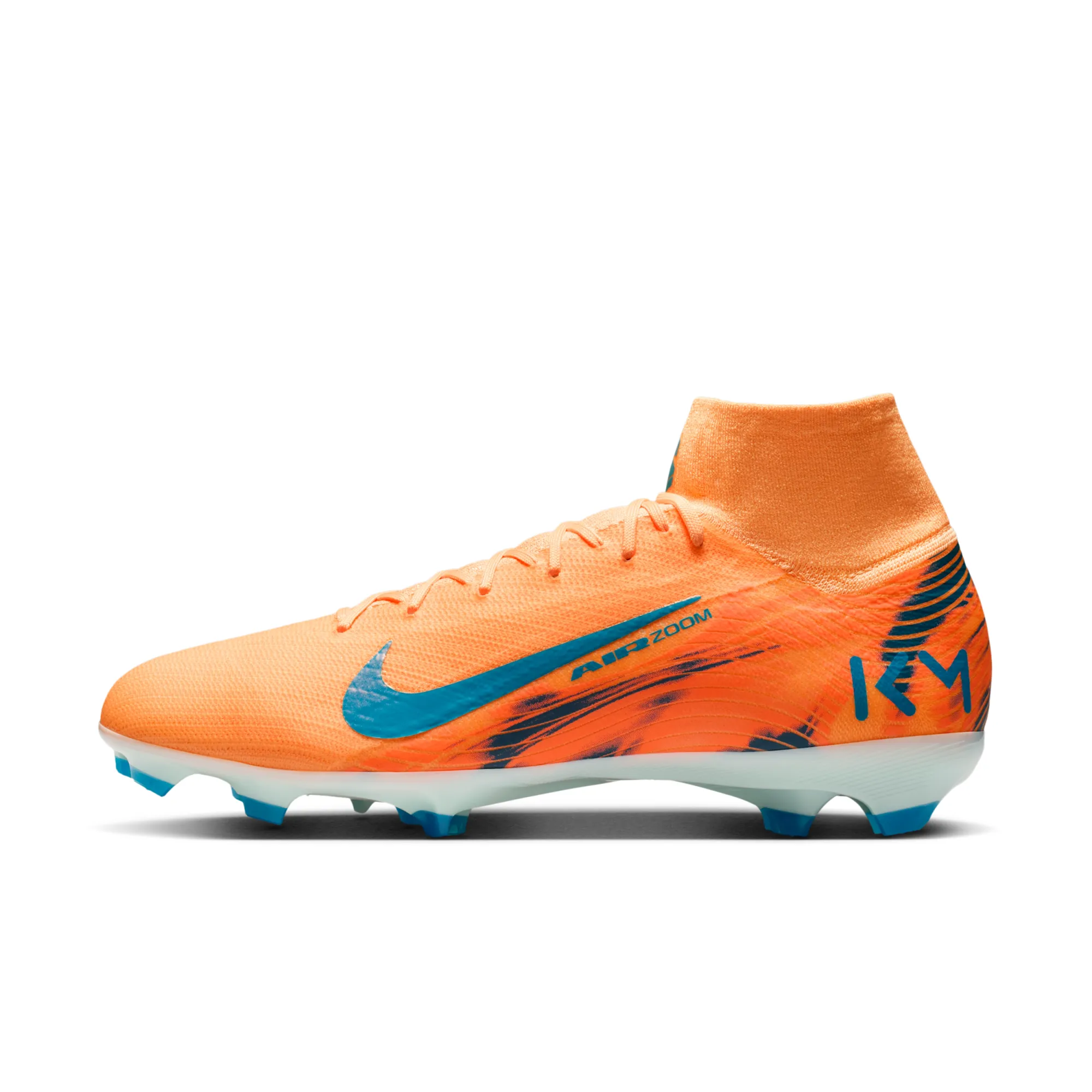 Nike Mercurial Superfly 10 Pro Kylian Mbappé Firm-Ground High-Top Football Boots - Orange