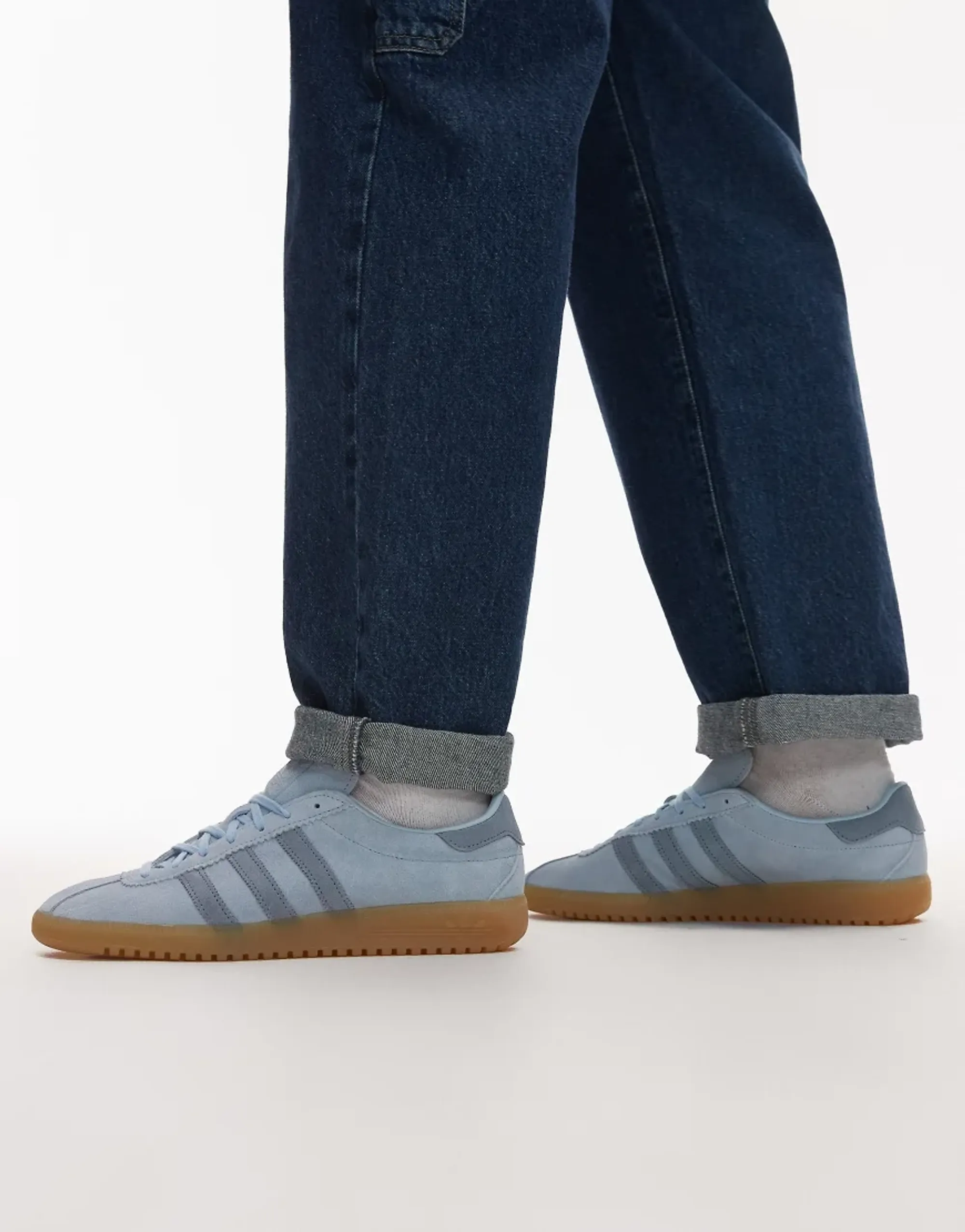 Adidas Originals Bermuda Trainers In Mid Blue