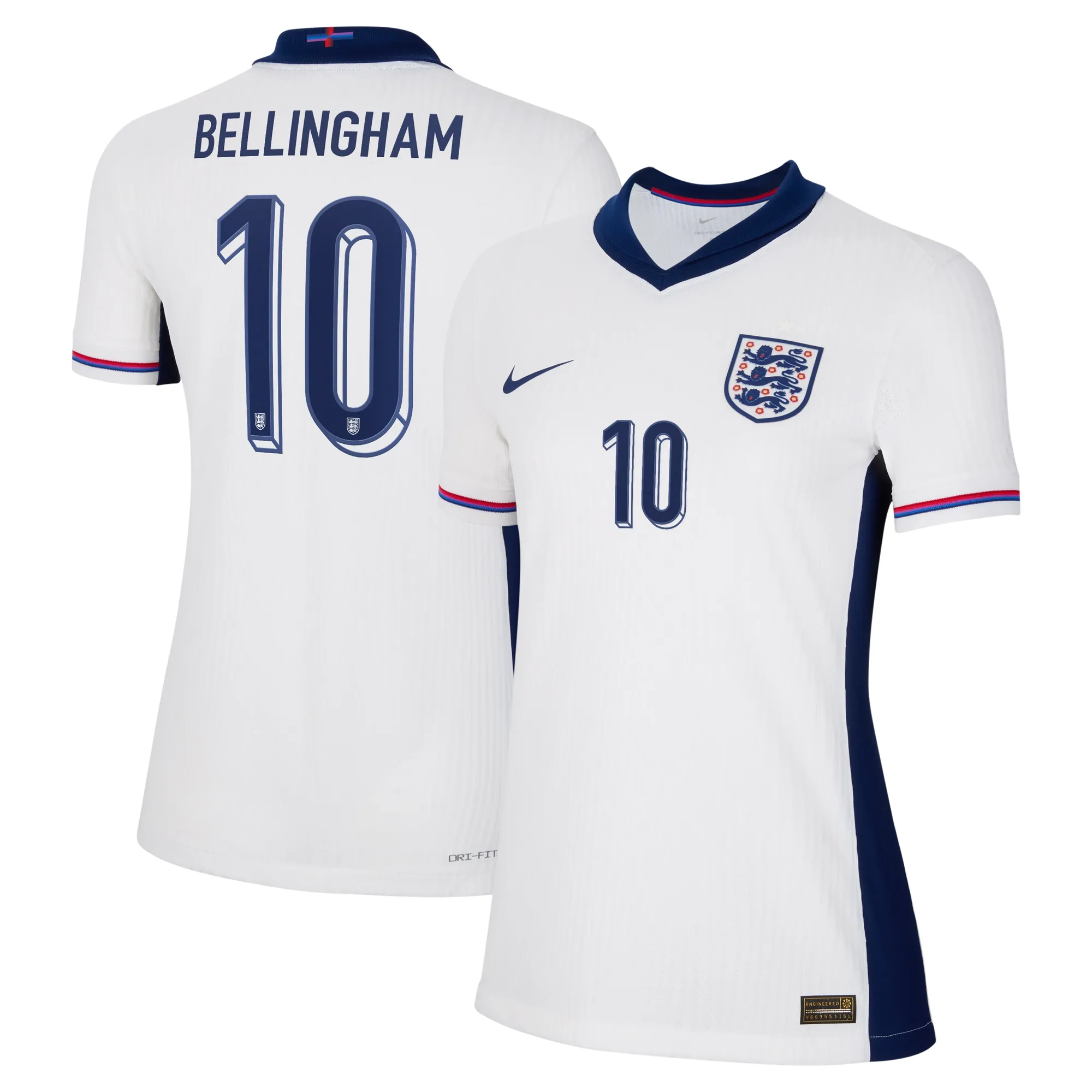 England Nike Dri Fit Adv Home Match Shirt 2024 - Womens