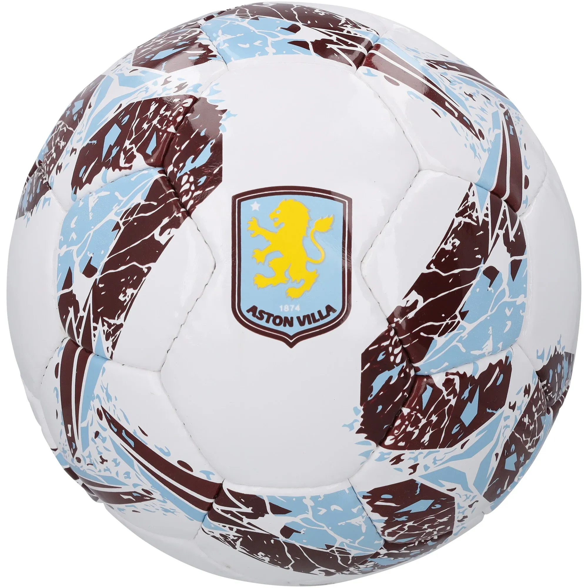 Aston Villa Crest PVC Textured Football - Size 5