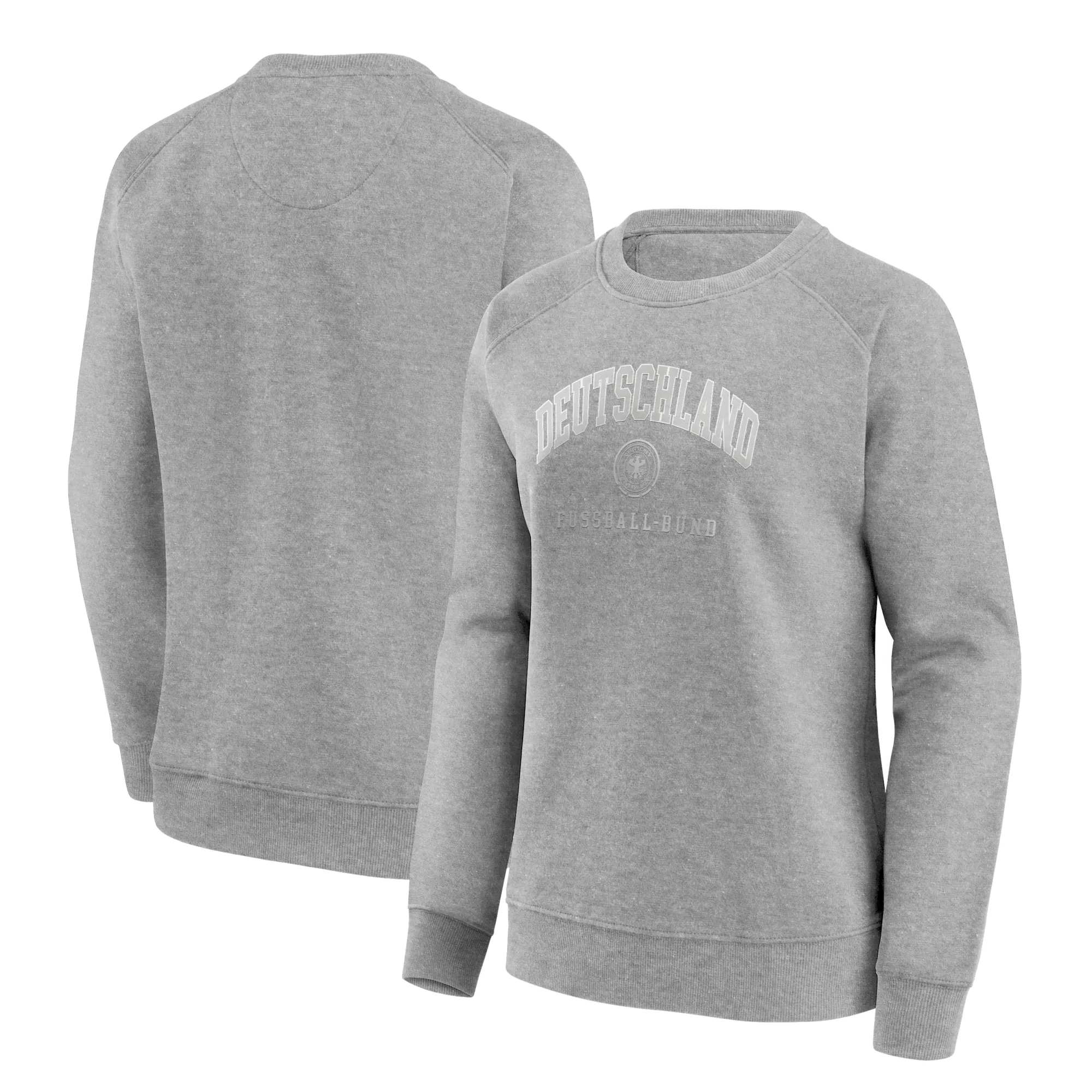 DFB Schoolyard Retro Graphic Crew Sweatshirt - Sports Grey - Womens