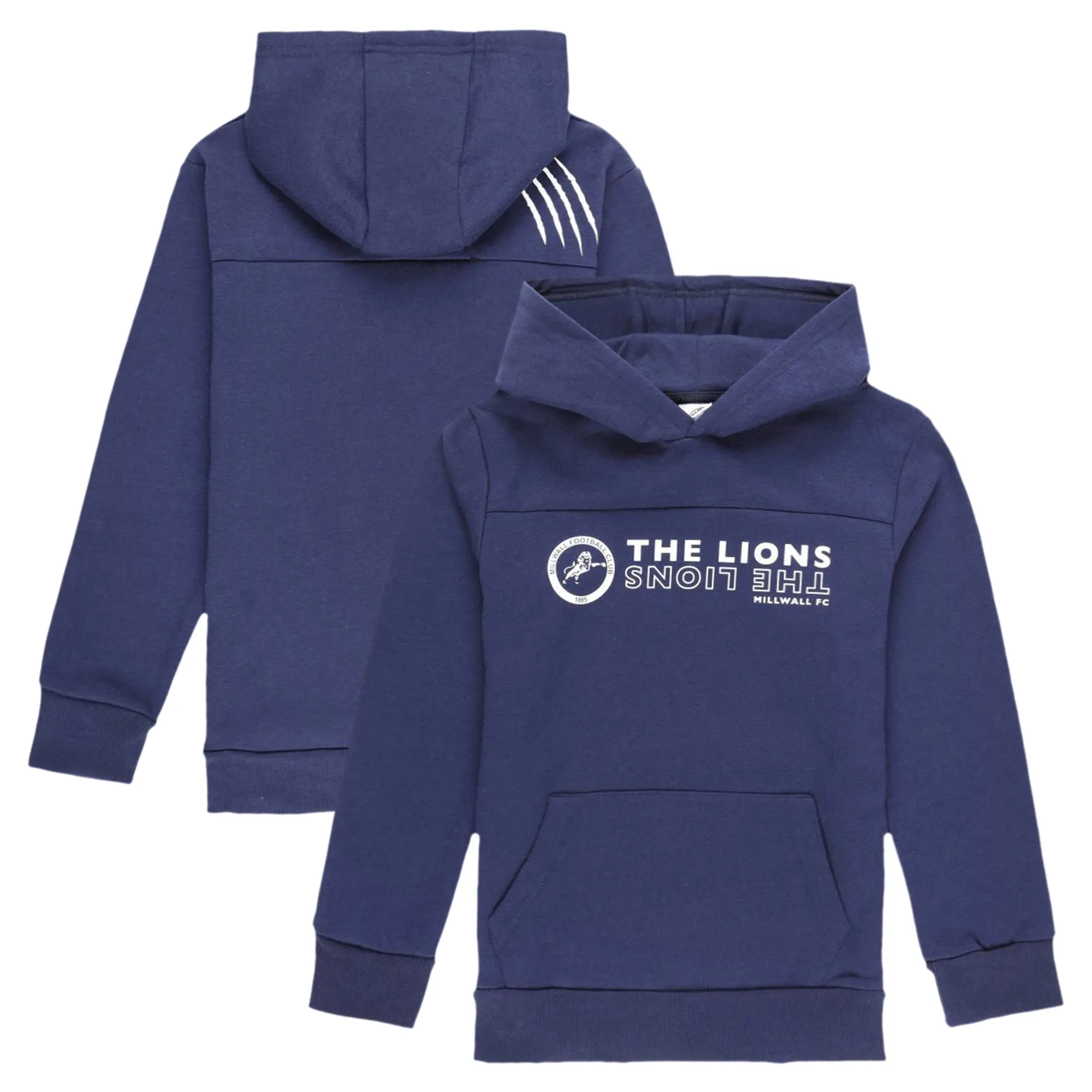Millwall Crest OH Hoody - Navy - Junior