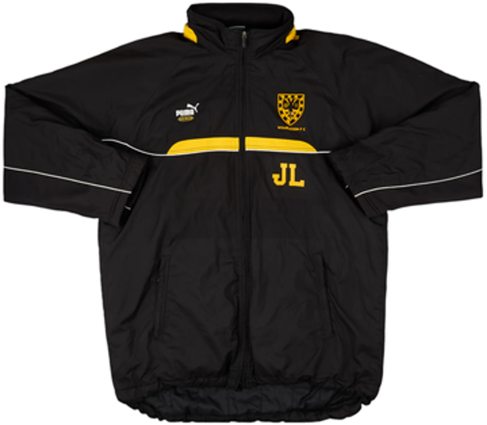 2001-02 Wimbledon Staff Issue Puma King Hooded Bench Coat JL - 9/10 - (XL)