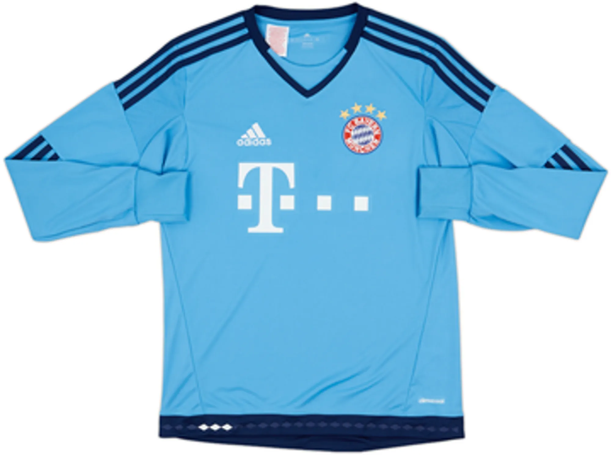 adidas Bayern Munich Boys LS Goalkeeper Home Shirt 2015/16