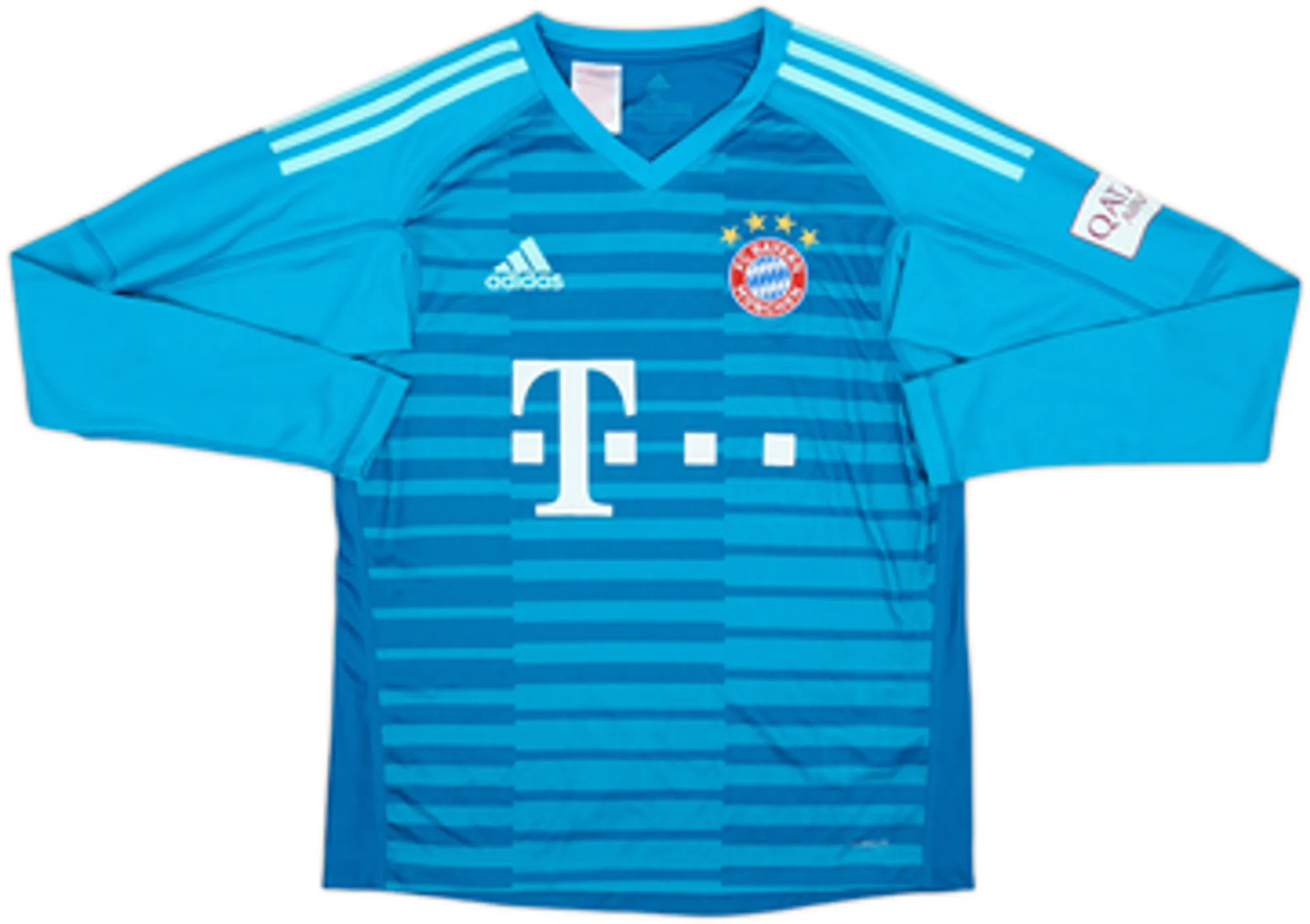 adidas Bayern Munich Boys LS Goalkeeper Home Shirt 2018/19