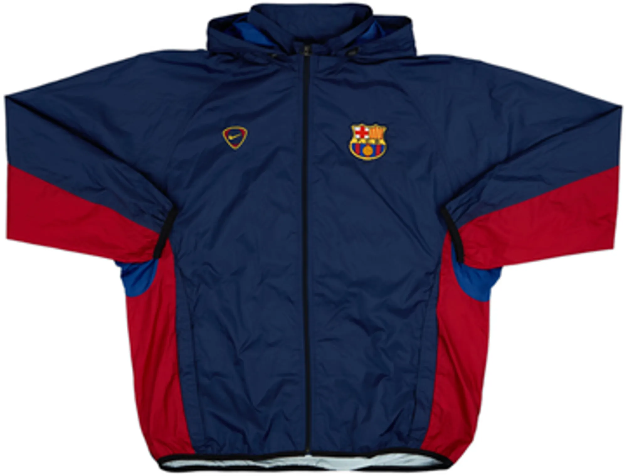 2000-01 Barcelona Nike Hooded Rain Jacket - 8/10 - (XL)