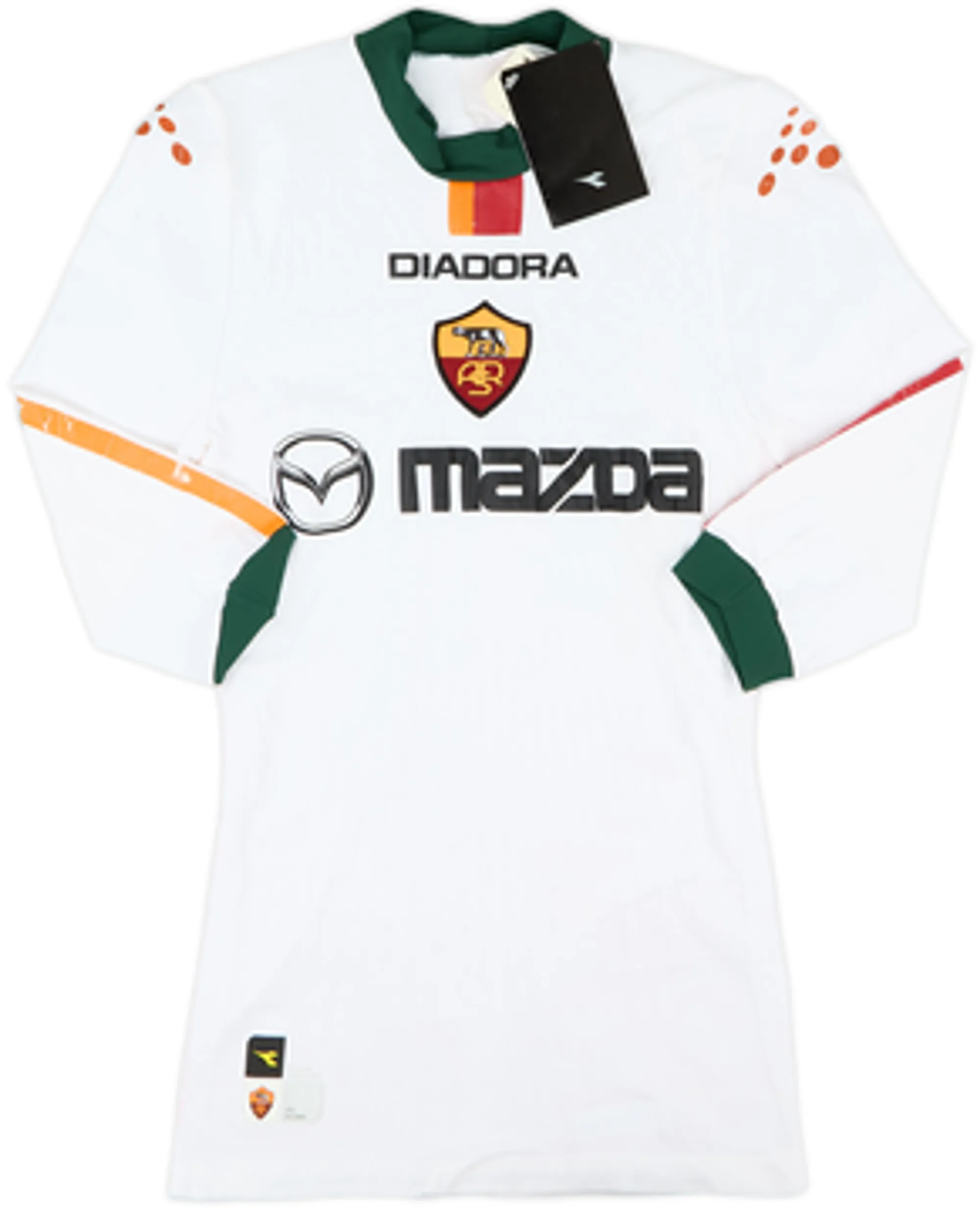 Diadora Roma Mens LS Player Issue Away European Shirt 2004/05