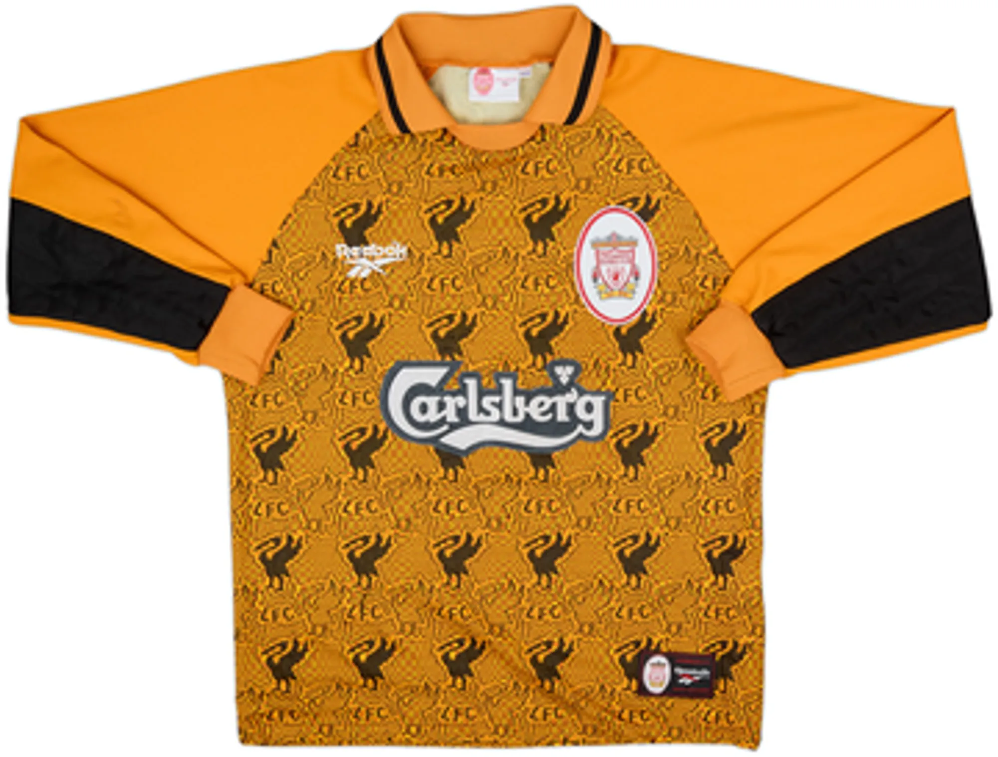 Reebok Liverpool Mens LS Goalkeeper Home Shirt 1996/97