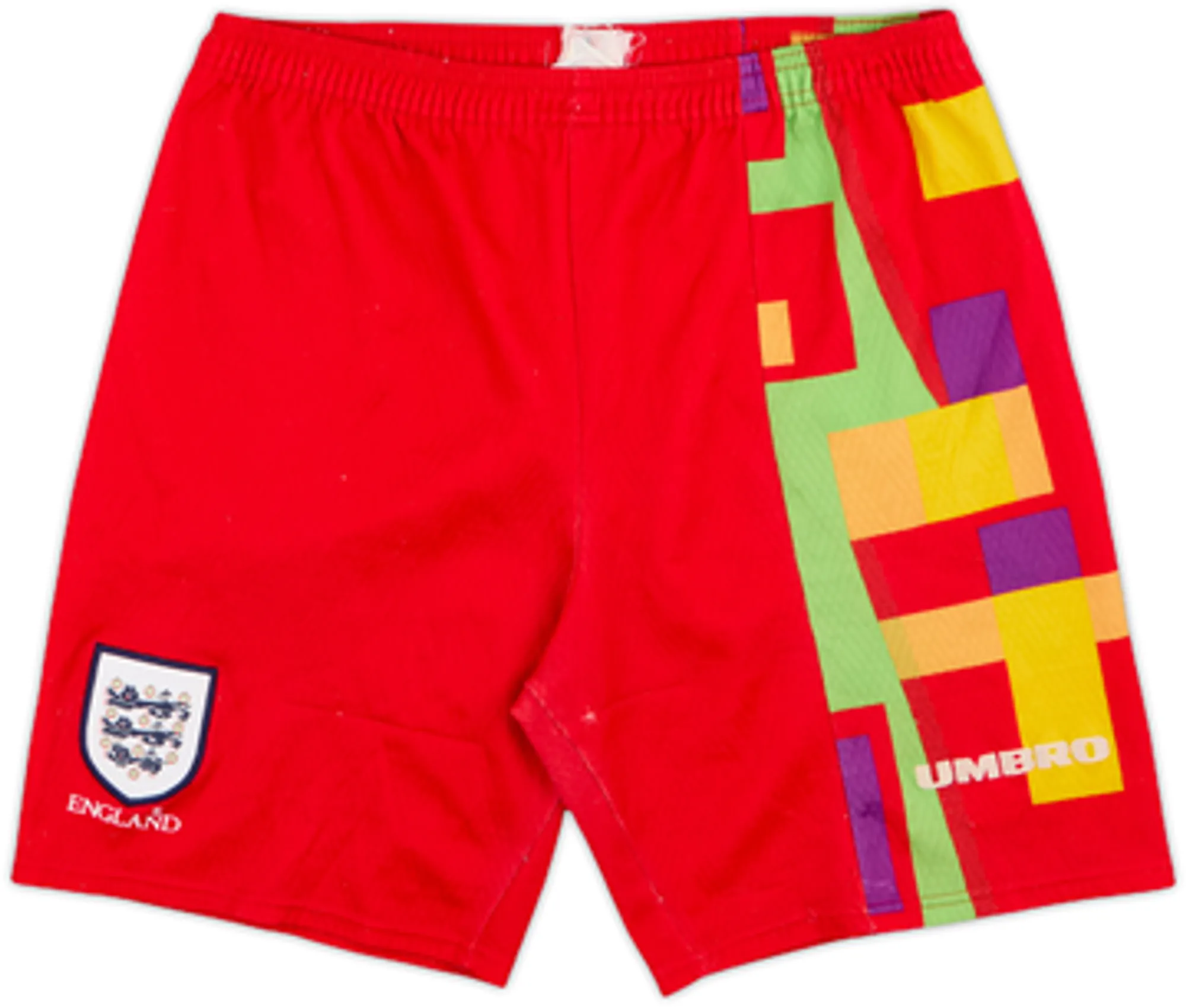 Umbro England Mens Goalkeeper Home Shorts 1996