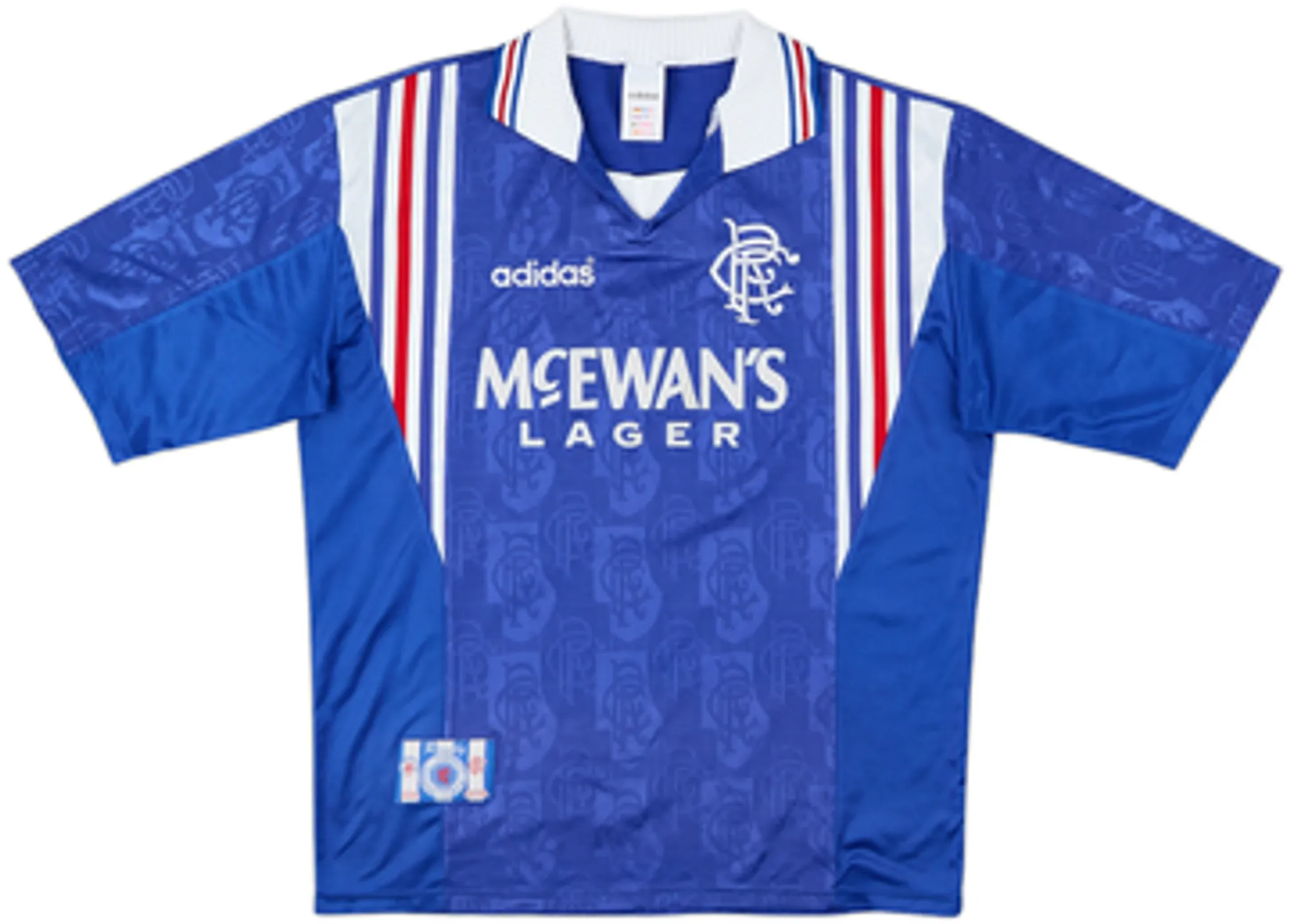 adidas Rangers Mens SS Home Shirt 1996/97