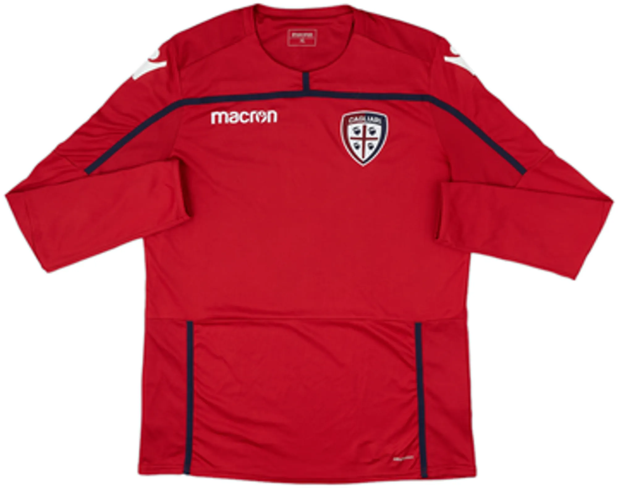 Macron Cagliari Mens LS Home Shirt 2018/19
