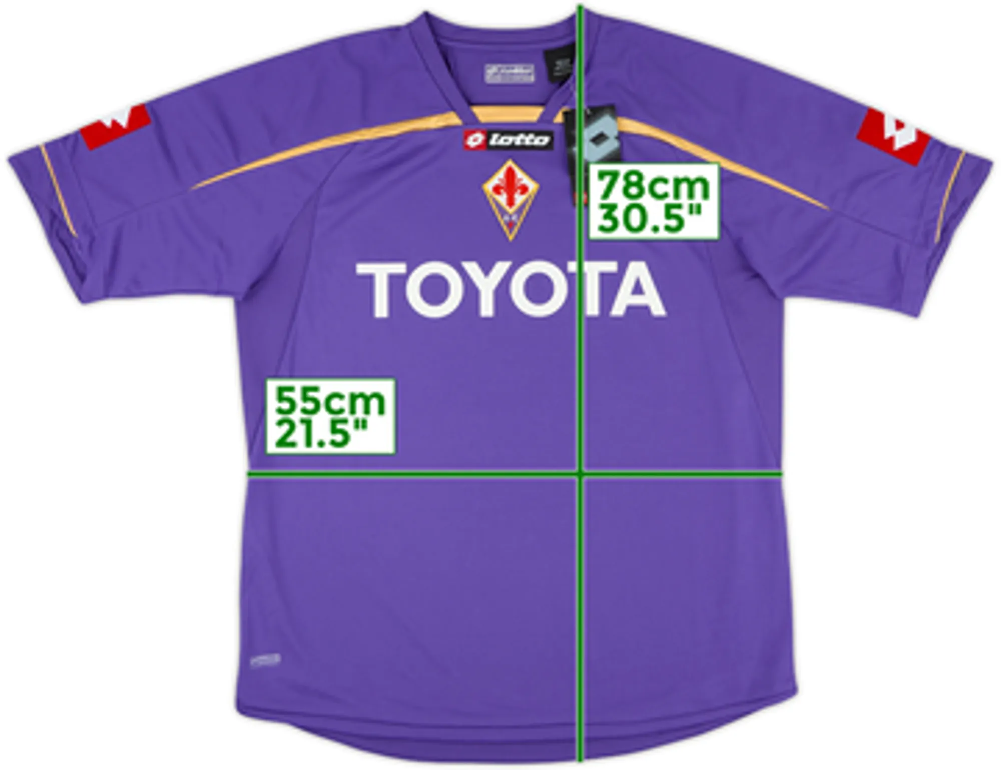 Lotto Fiorentina Mens SS Home Shirt 2009/10