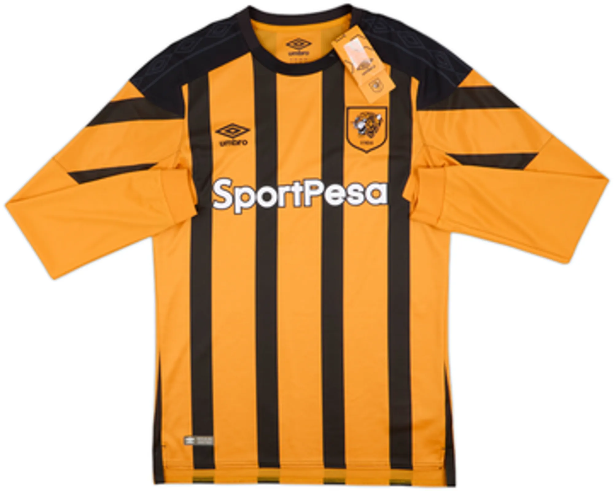 Umbro Hull City Mens LS Home Shirt 2017/18