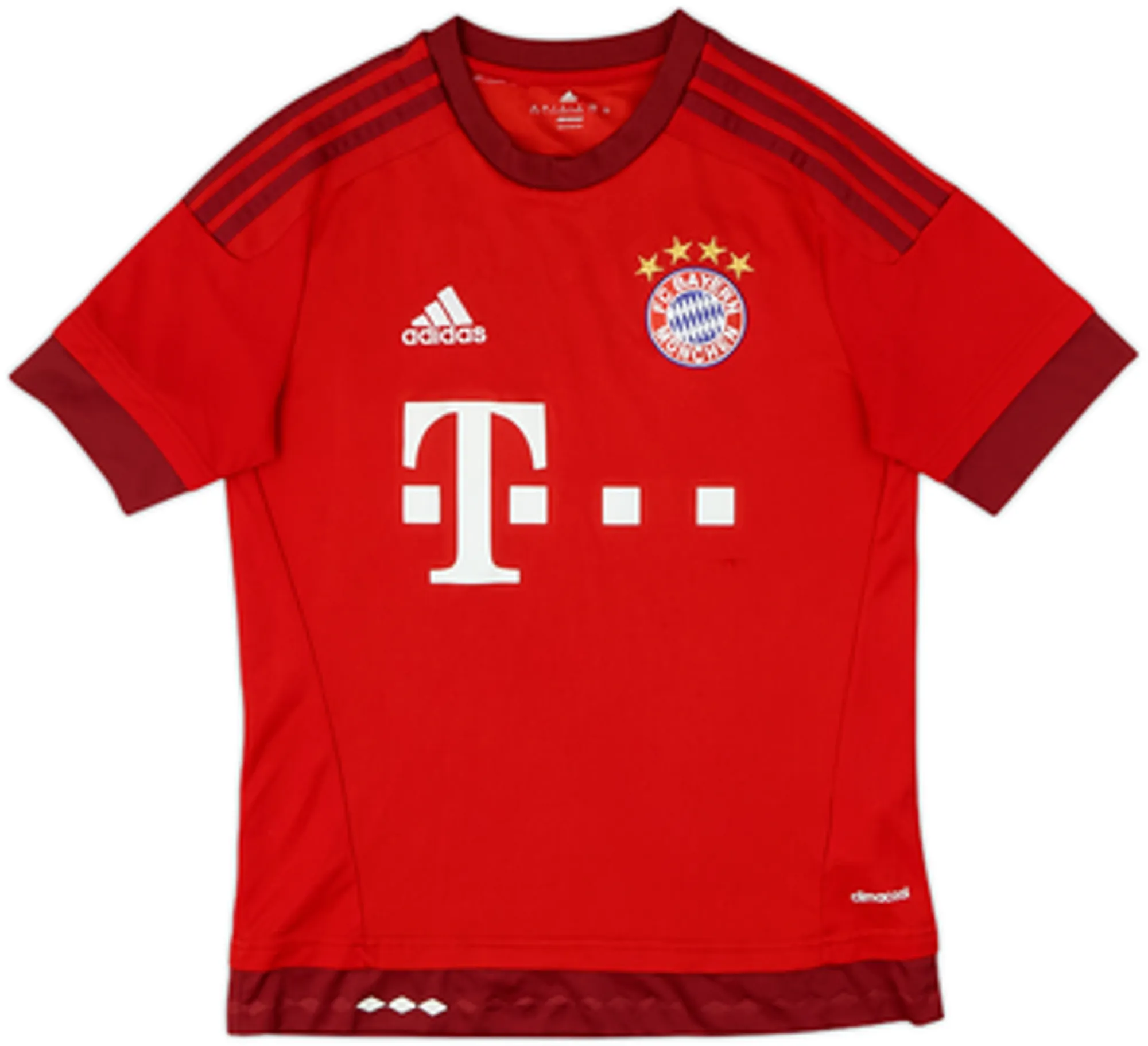 adidas Bayern Munich Boys SS Home Shirt 2015/16