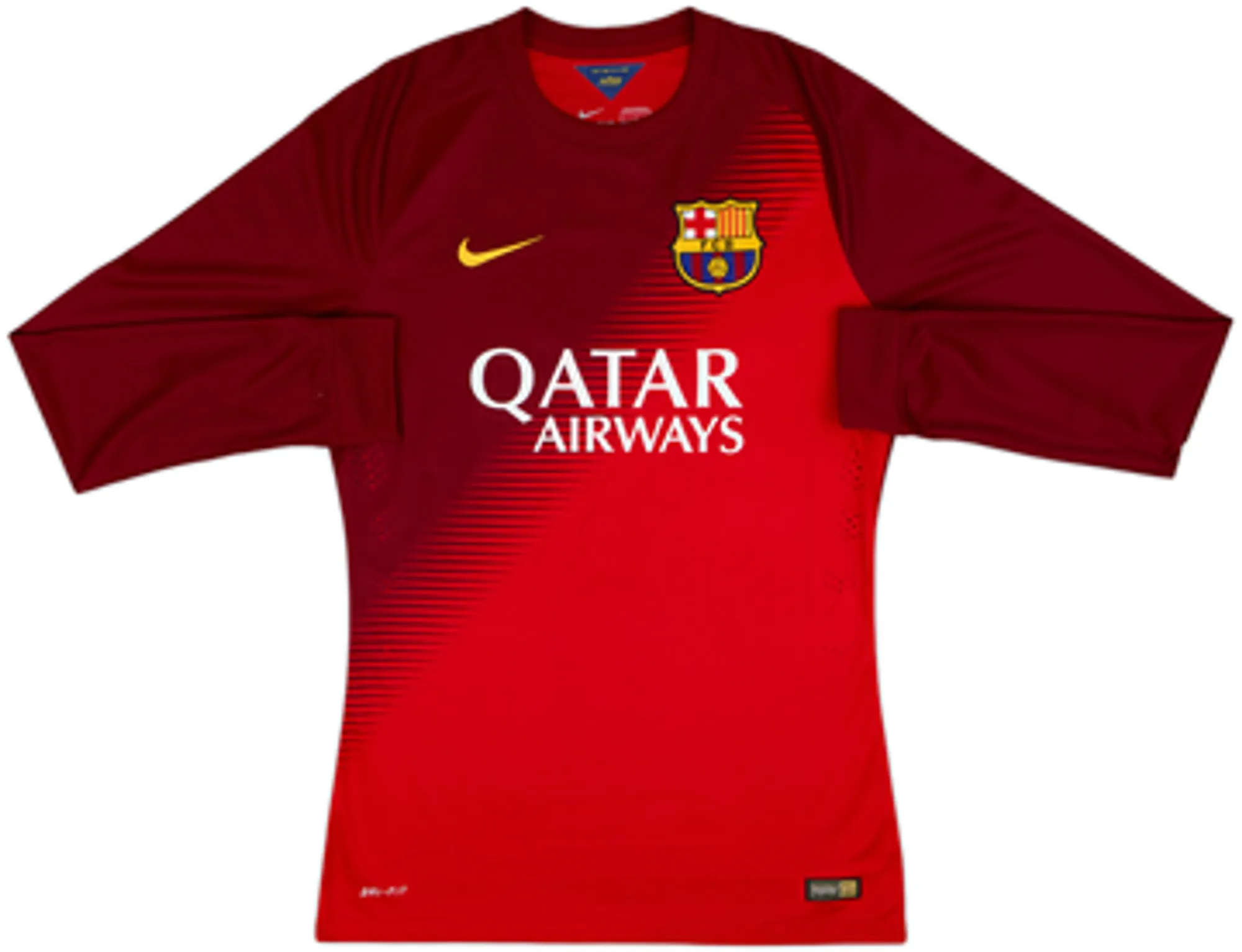 Nike Barcelona Mens LS Goalkeeper Player Issue Home Shirt 2014/15