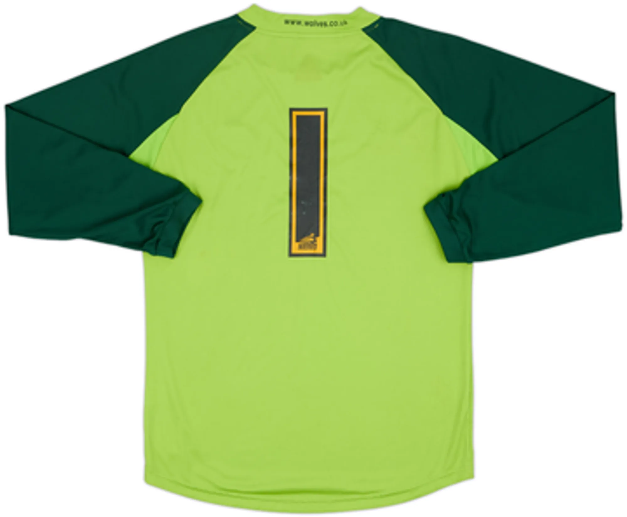 LeCoqSportif Wolverhampton Wanderers Mens LS Goalkeeper Home Shirt 2007/08