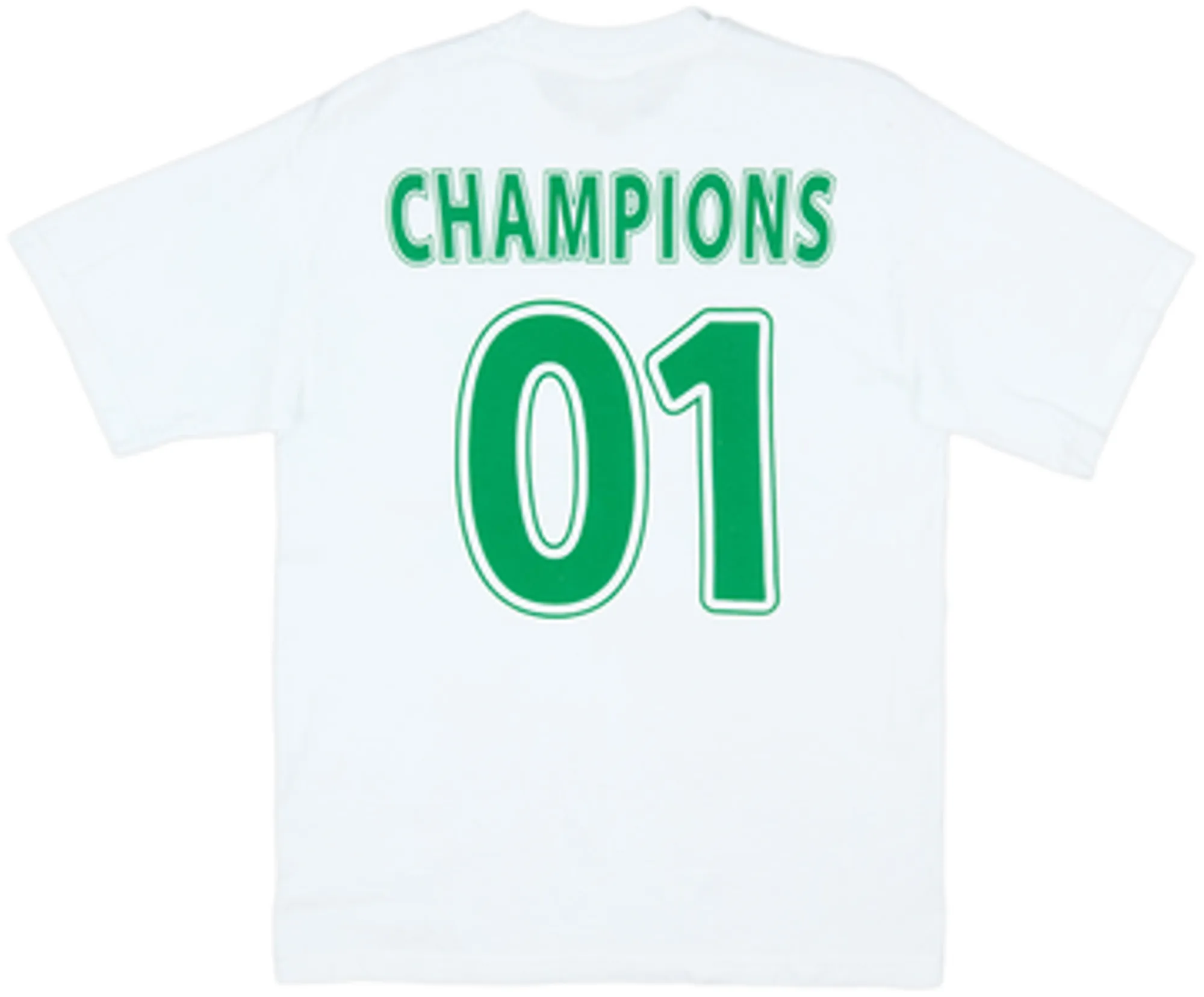 2000-01 Celtic 'Champions' Graphic Tee - 6/10 - (S)