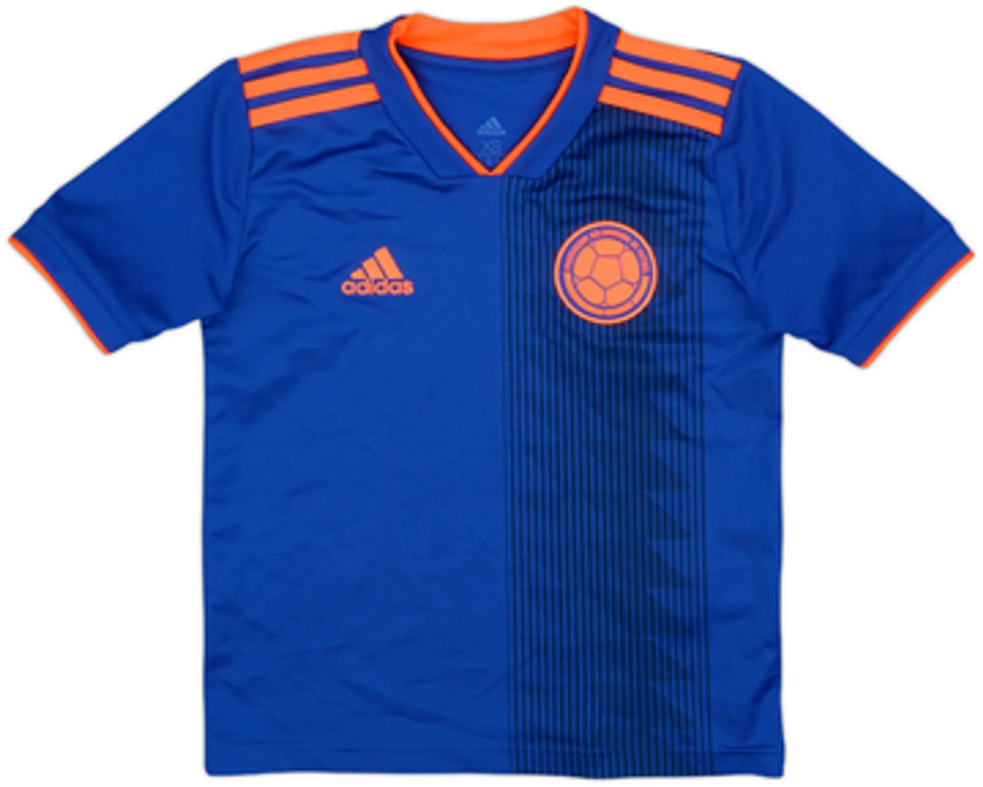 adidas Colombia Boys SS Away Shirt 2018