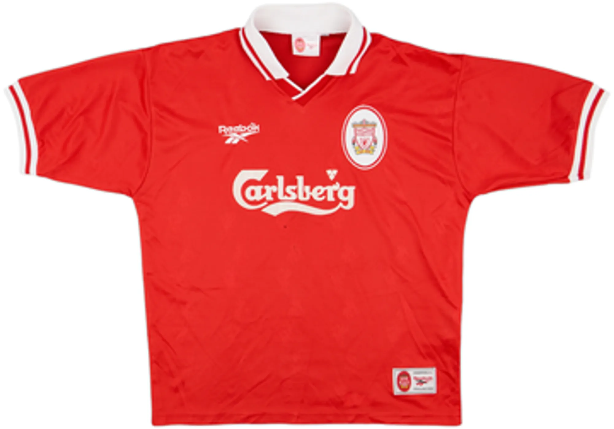 Reebok Liverpool Mens SS Home Shirt 1996/98