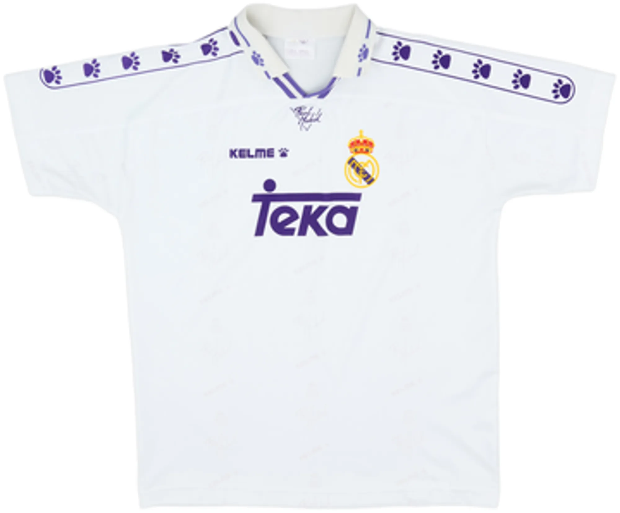 Kelme Real Madrid Mens SS Home Shirt 1996/97