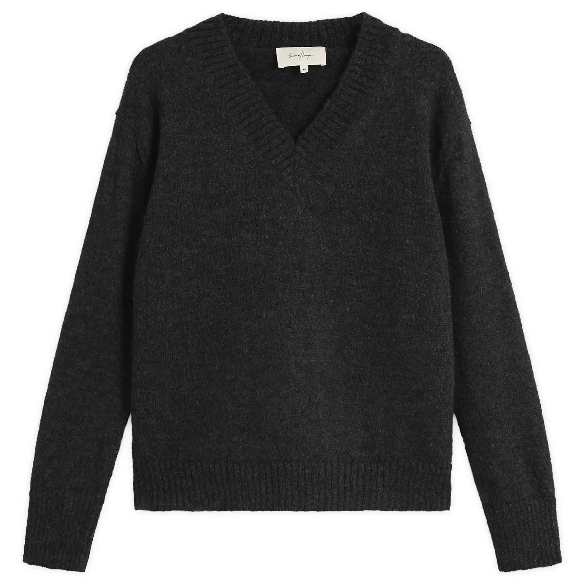 Second Layer Vexed V-Neck Black