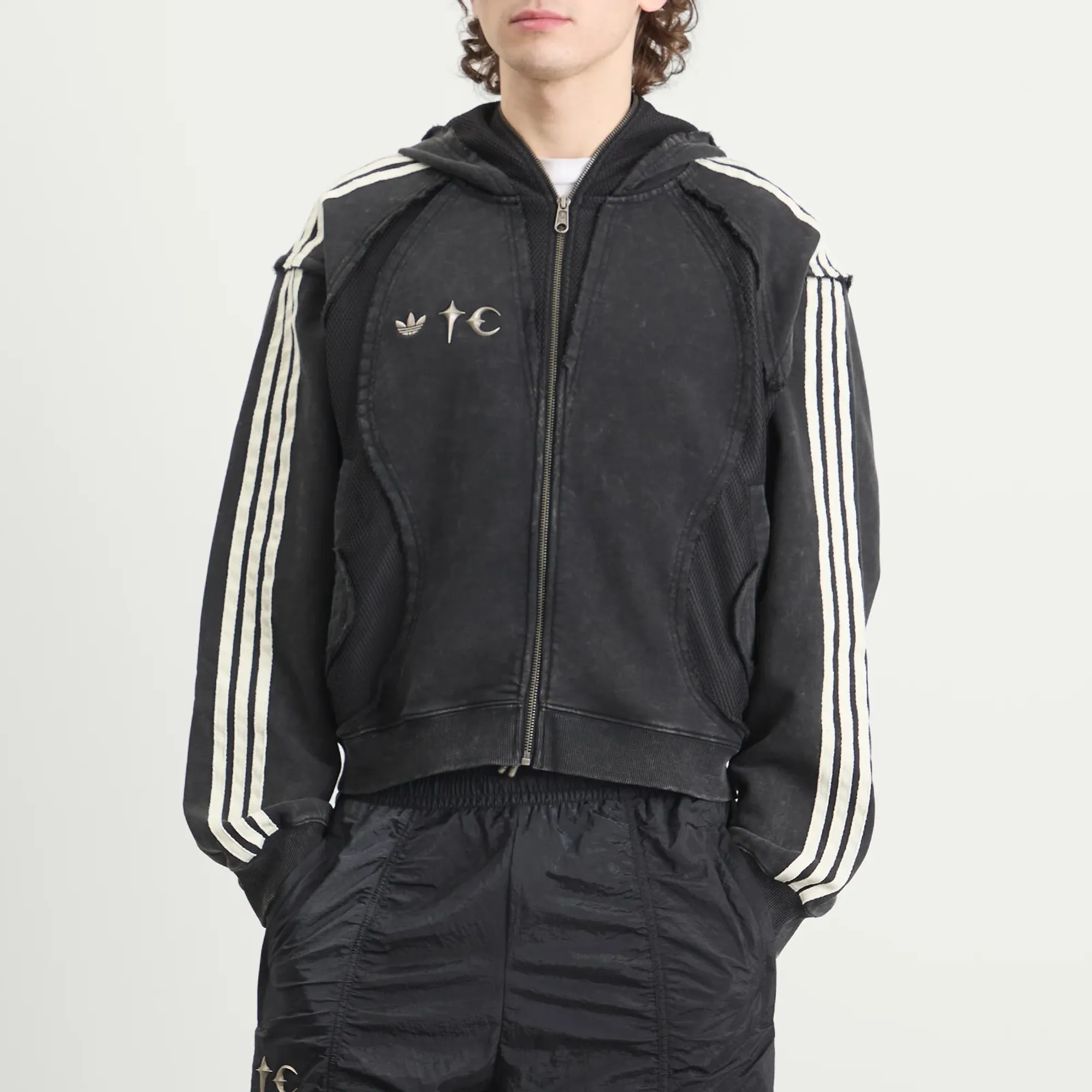 Adidas Men's x Thug Club TG Sweat Hoodie Black | KC2209 | FOOTY.COM