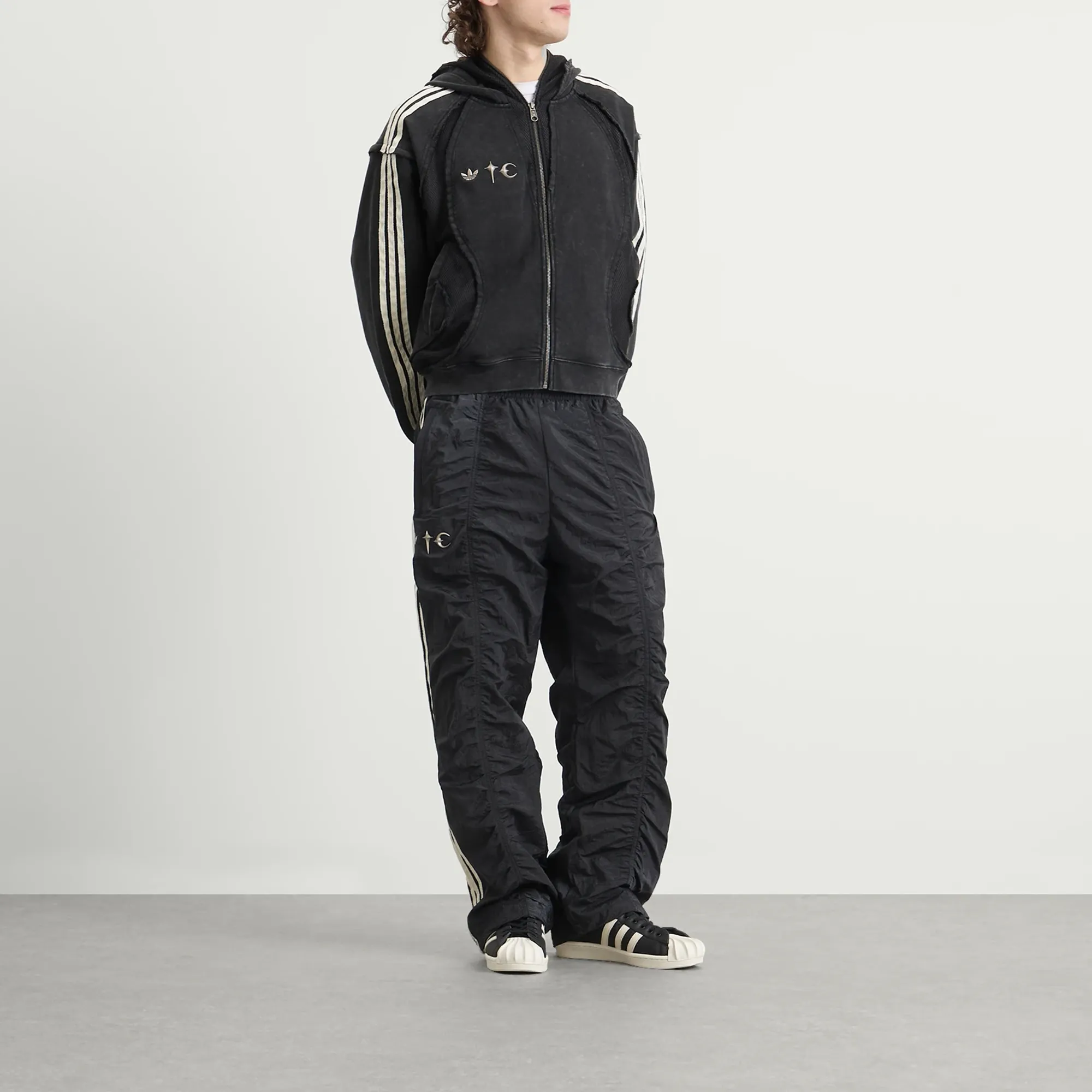 Adidas Men's x Thug Club TG Sweat Hoodie Black | KC2209 | FOOTY.COM