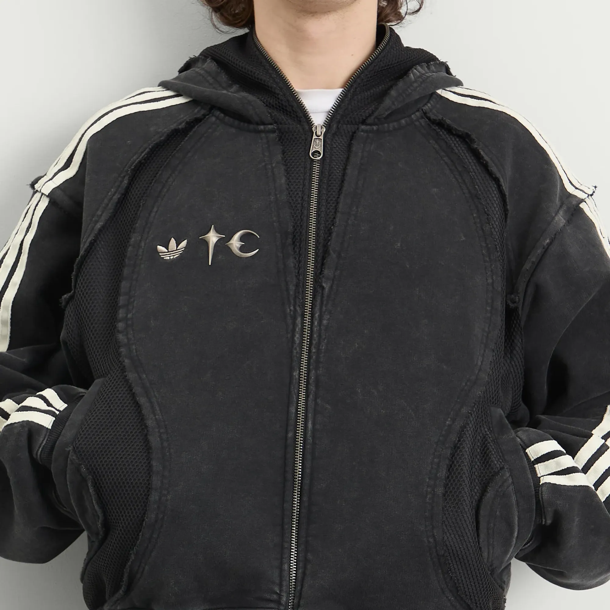 Adidas Men's x Thug Club TG Sweat Hoodie Black | KC2209 | FOOTY.COM