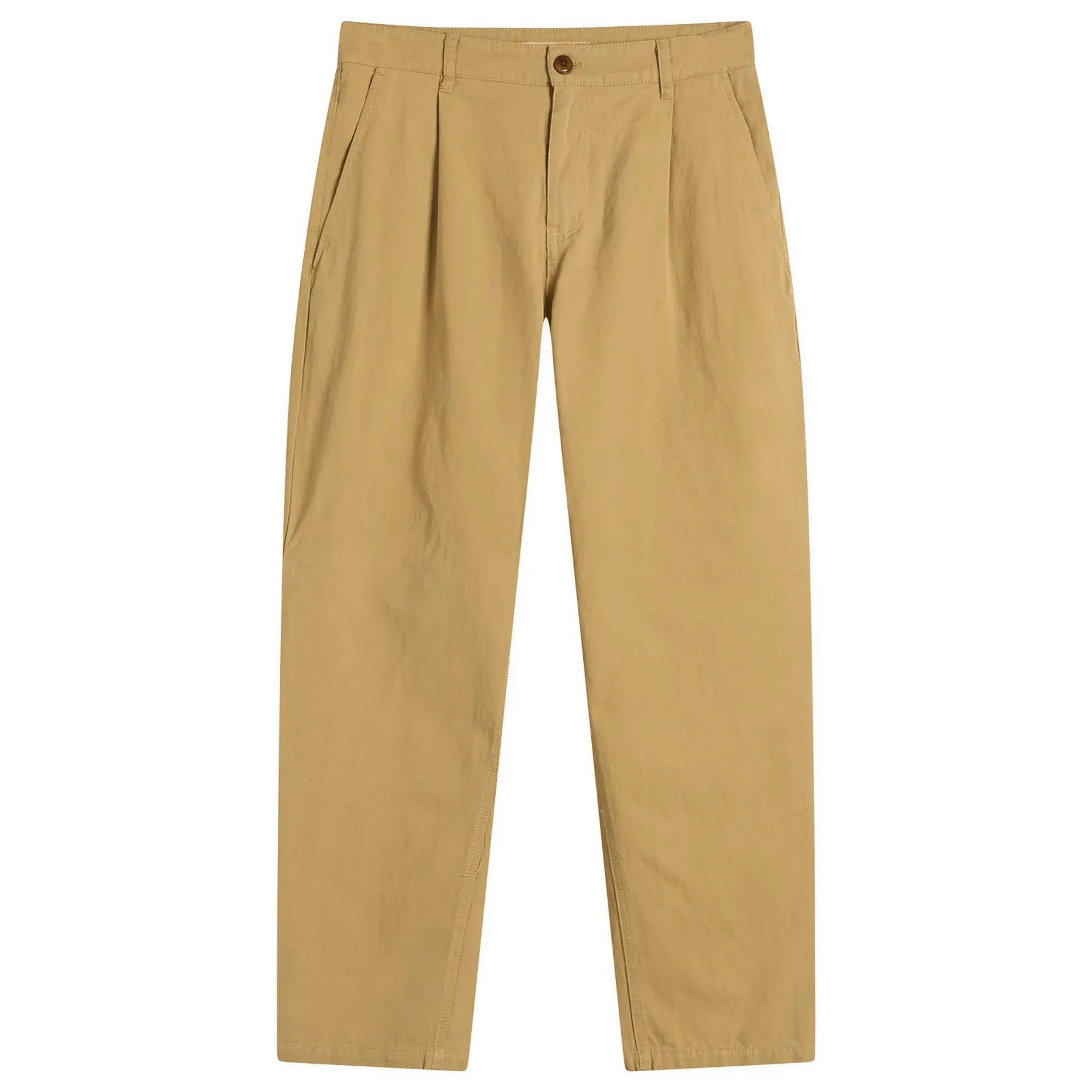 FrizmWORKS Men's OG Haworth One Tuck Trousers Beige