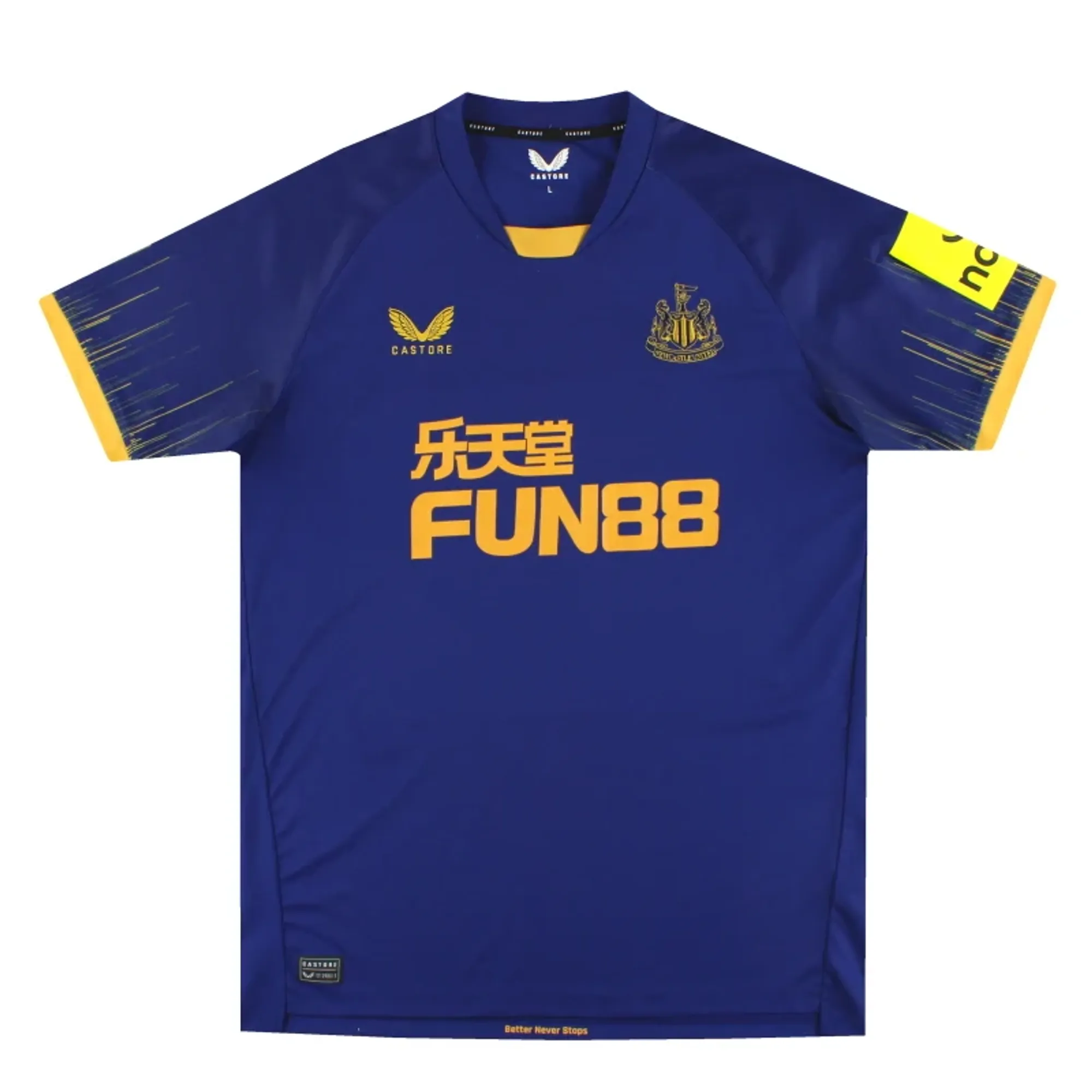 2022-23 Newcastle Castore Away Shirt L - Newcastle United / Excellent 