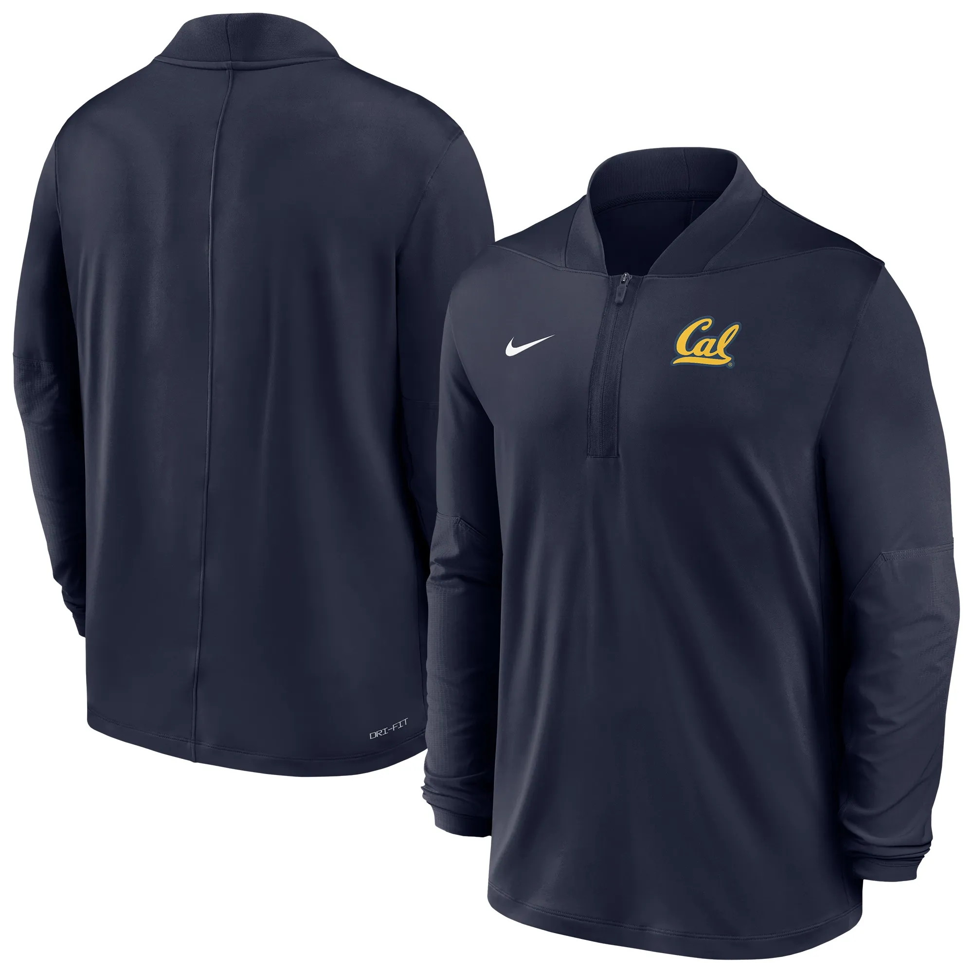 Men's Nike  Navy Cal Bears Dri-FIT Half-Zip Pullover