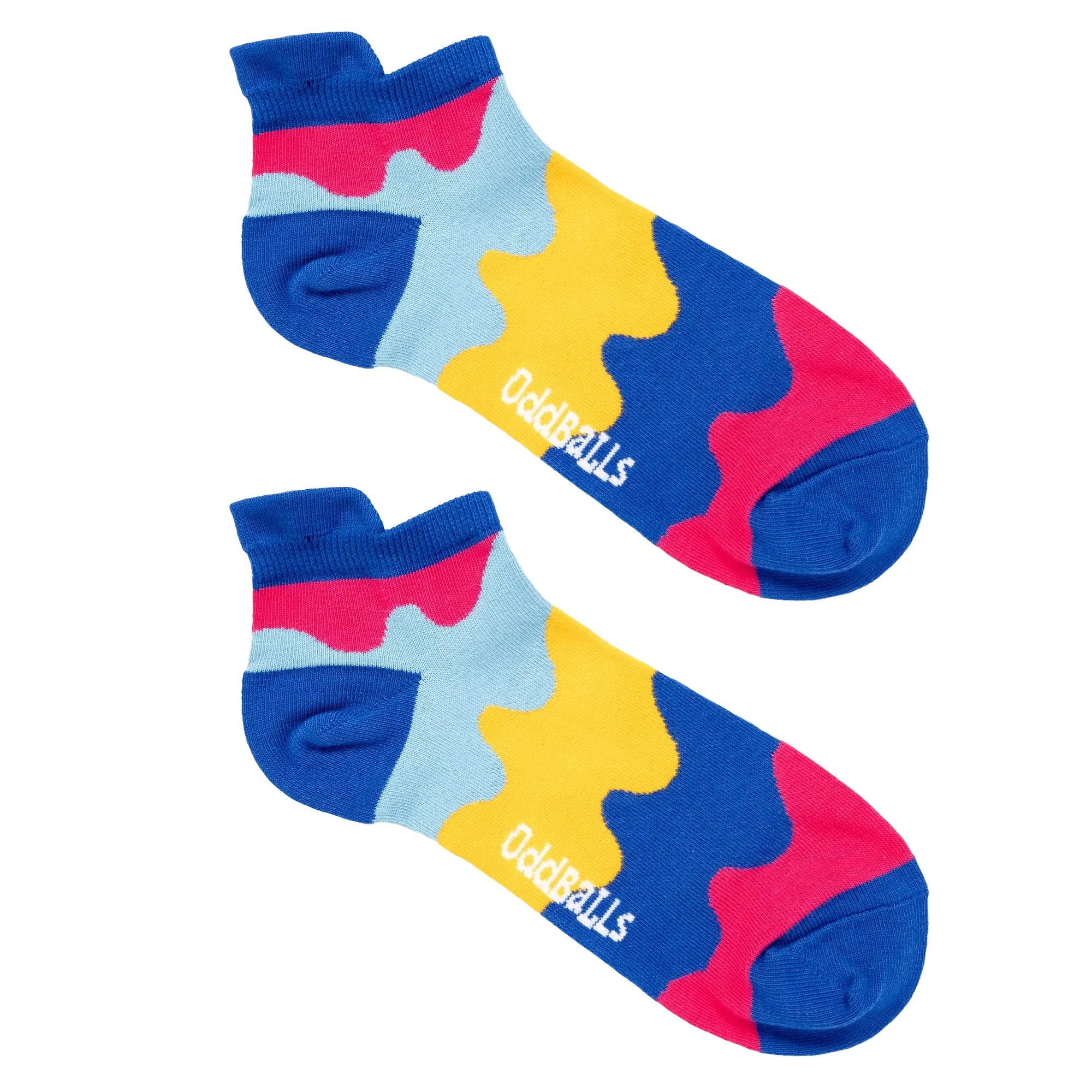 Navy Waves - Ankle Socks