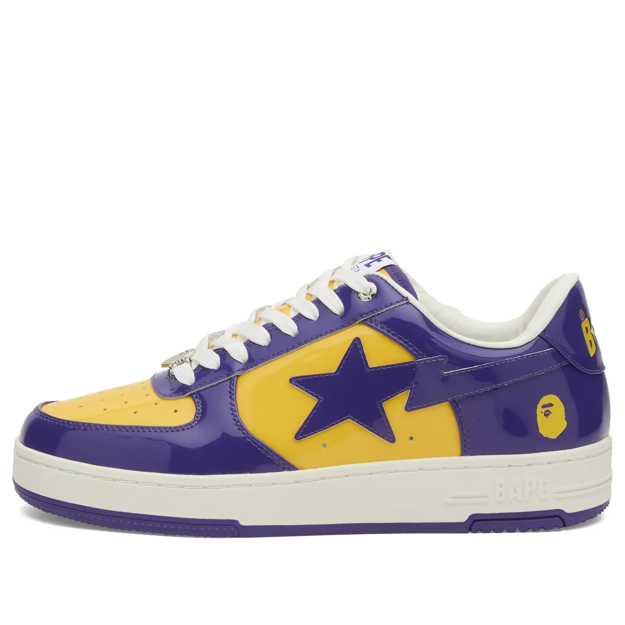 A Bathing Ape Men's Patent Leather Bape Sta #4 M2 Purple