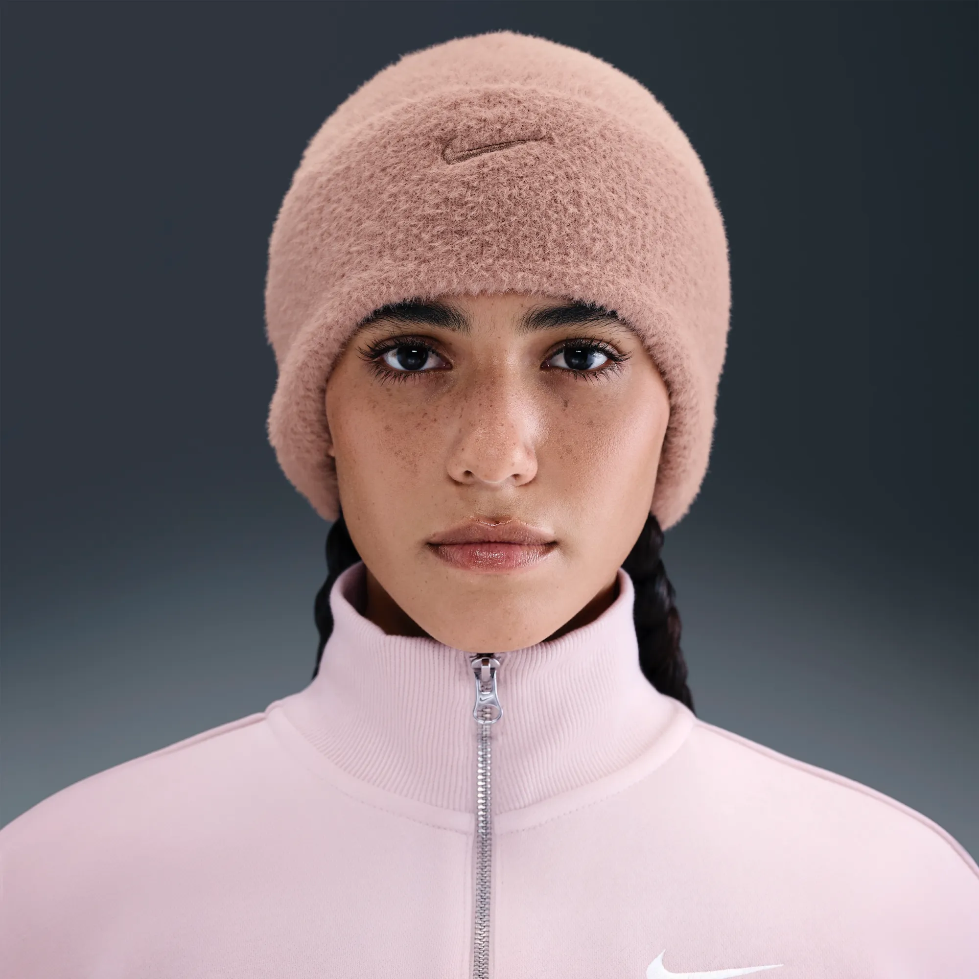 Nike Peak Cosy Beanie - Pink - Polyester