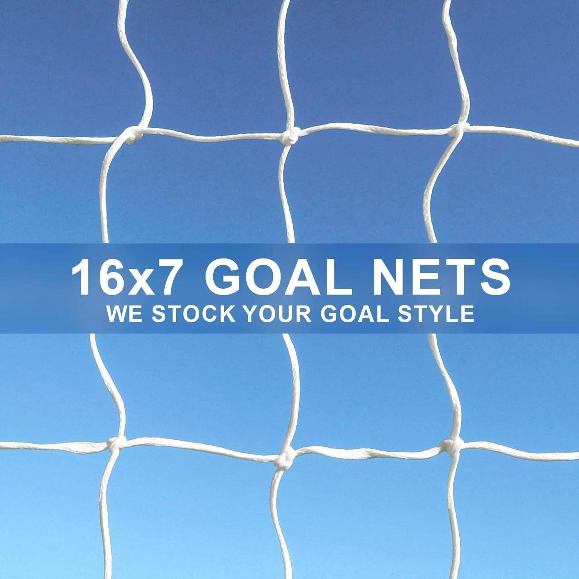 16 x 7 Replacement Football Goal Nets