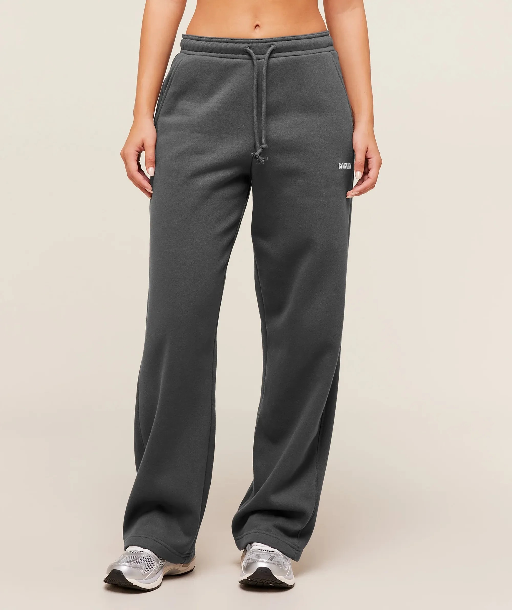  Cosy Luxe Straight Leg Joggers - Onyx Grey