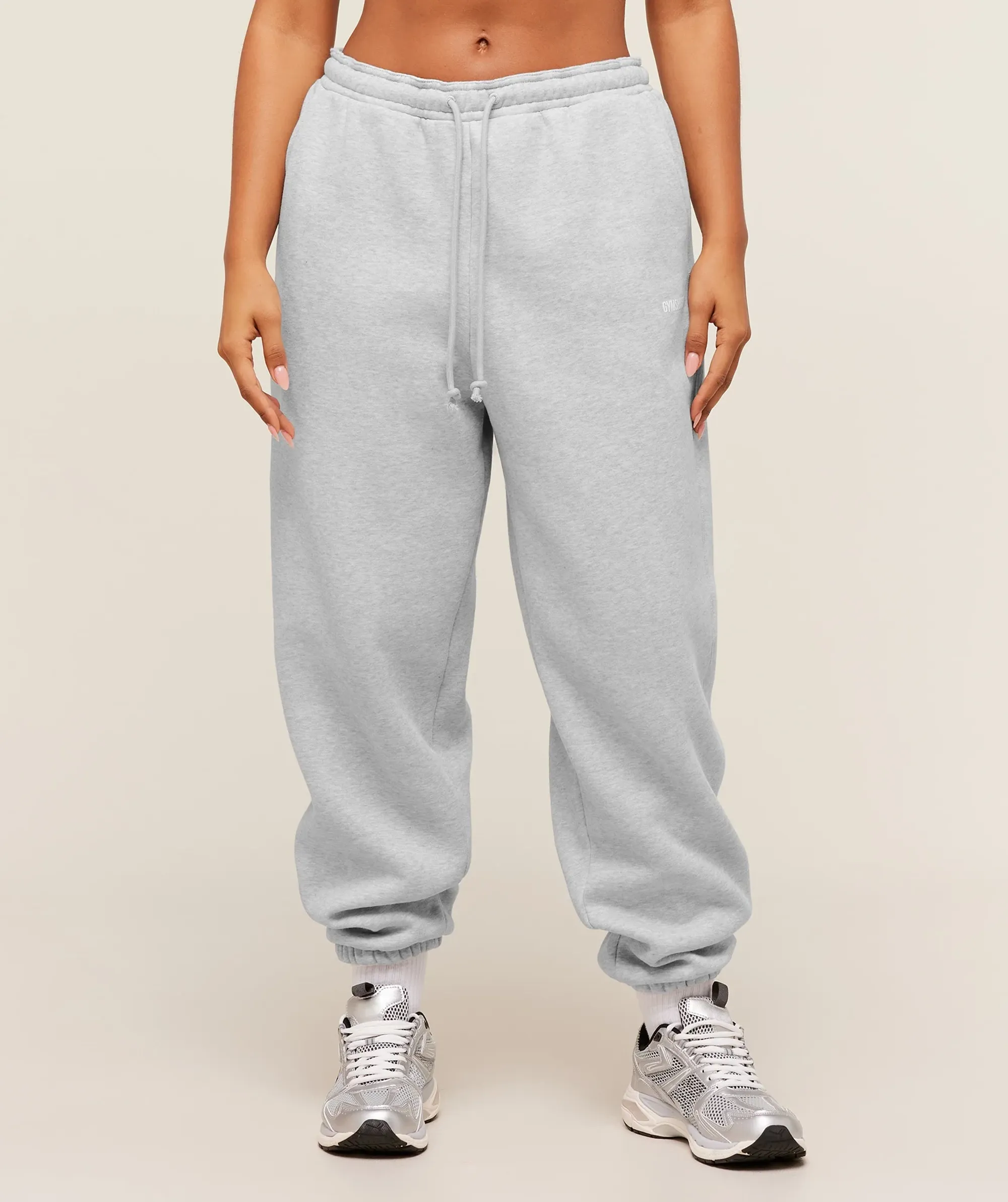  Cosy Luxe Cuffed Joggers - Bros Soft Grey Marl