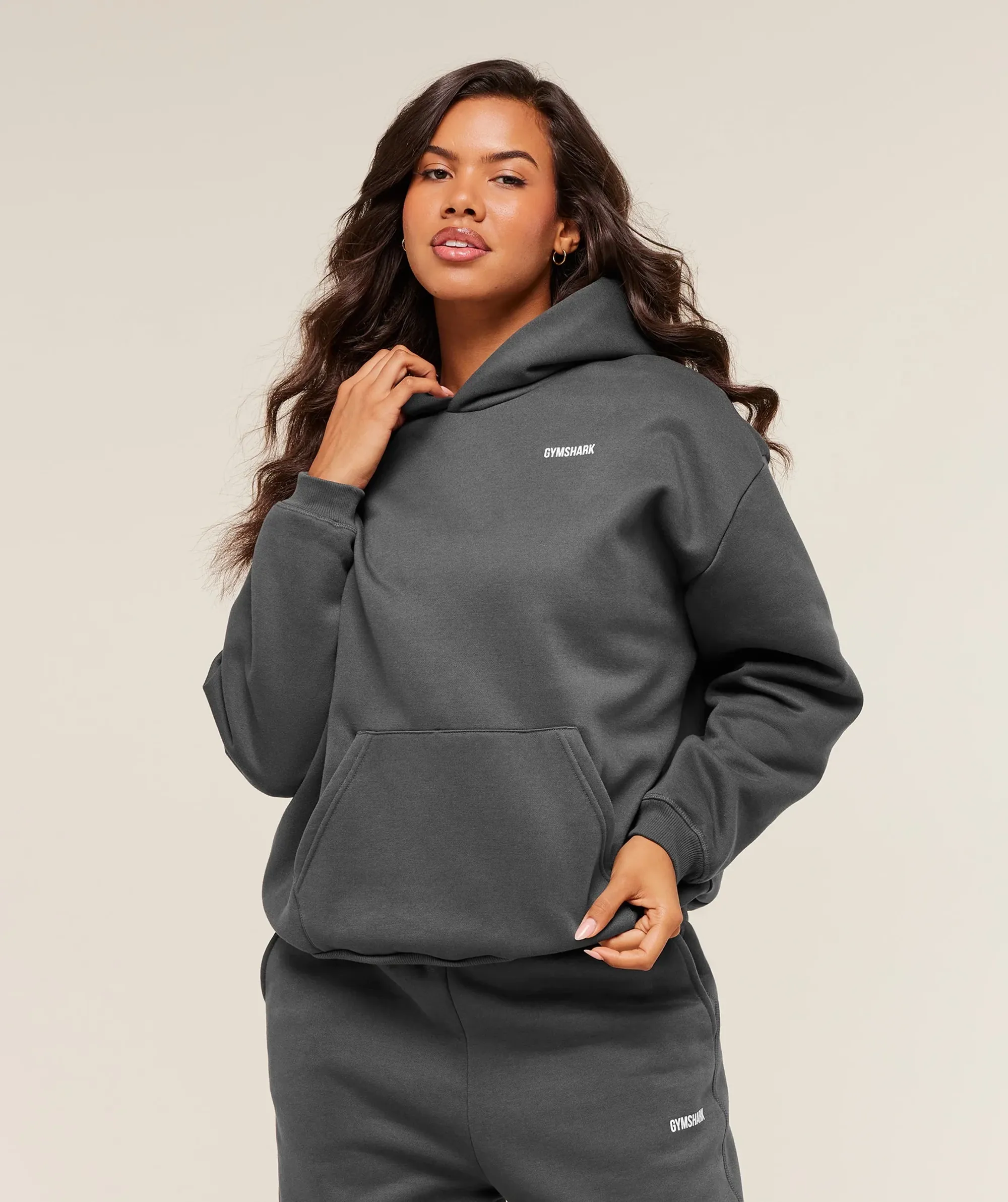  Cosy Luxe Hoodie - Onyx Grey