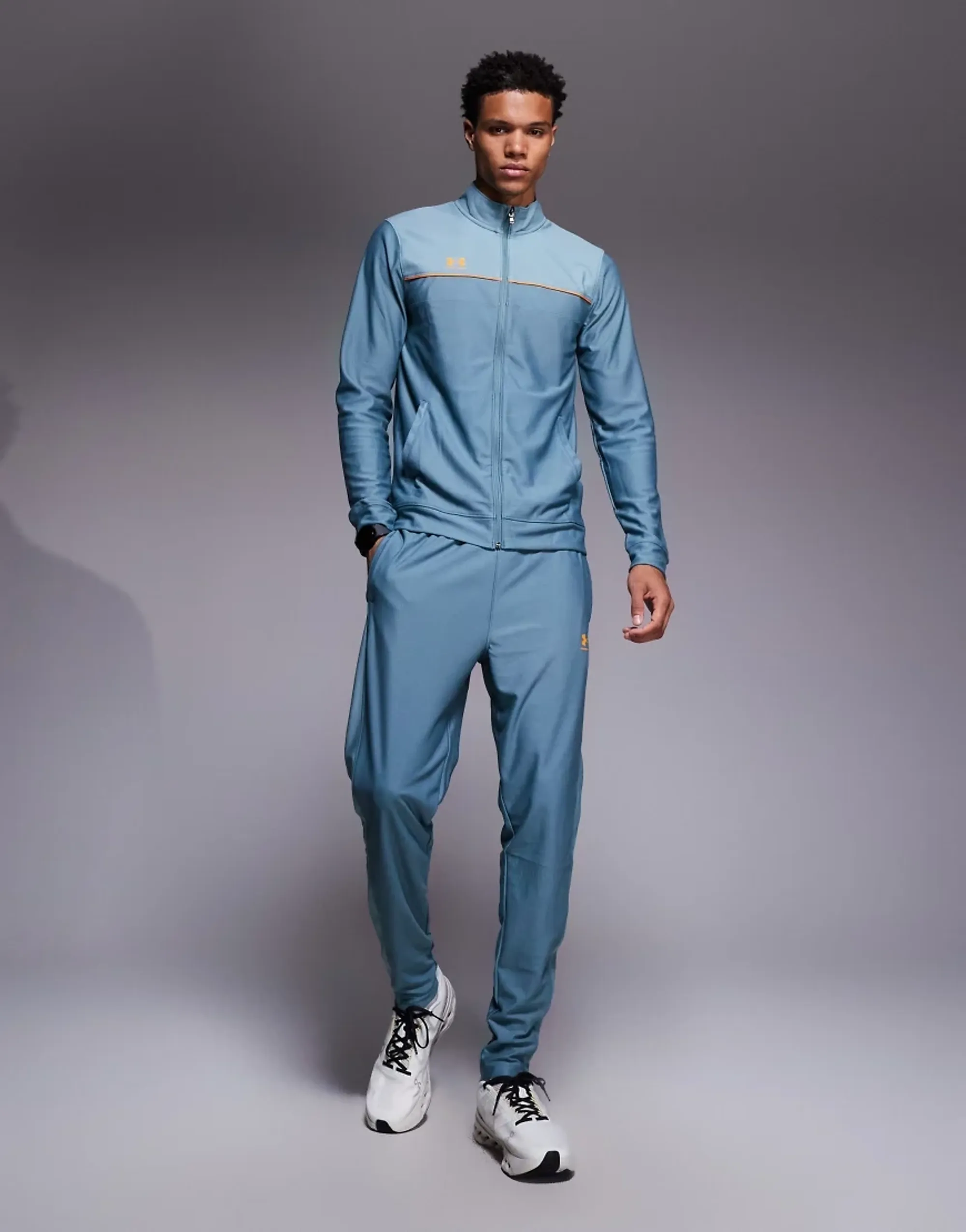 Under Armour  Challenger Men's Tracksuit Jasper Blue / Squad Orange XXL