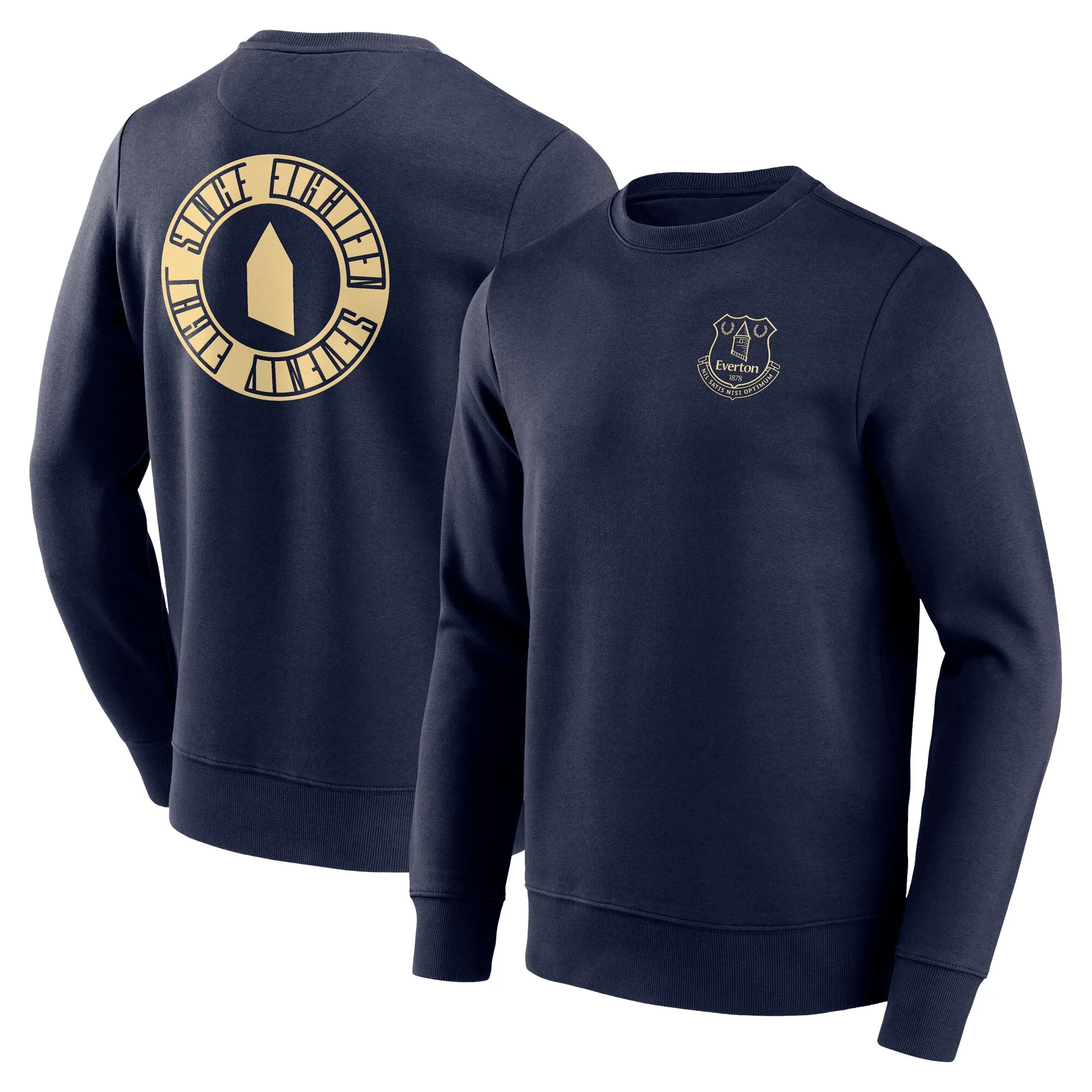 Everton Revolve Graphic Crew Sweatshirt - Blue - Mens