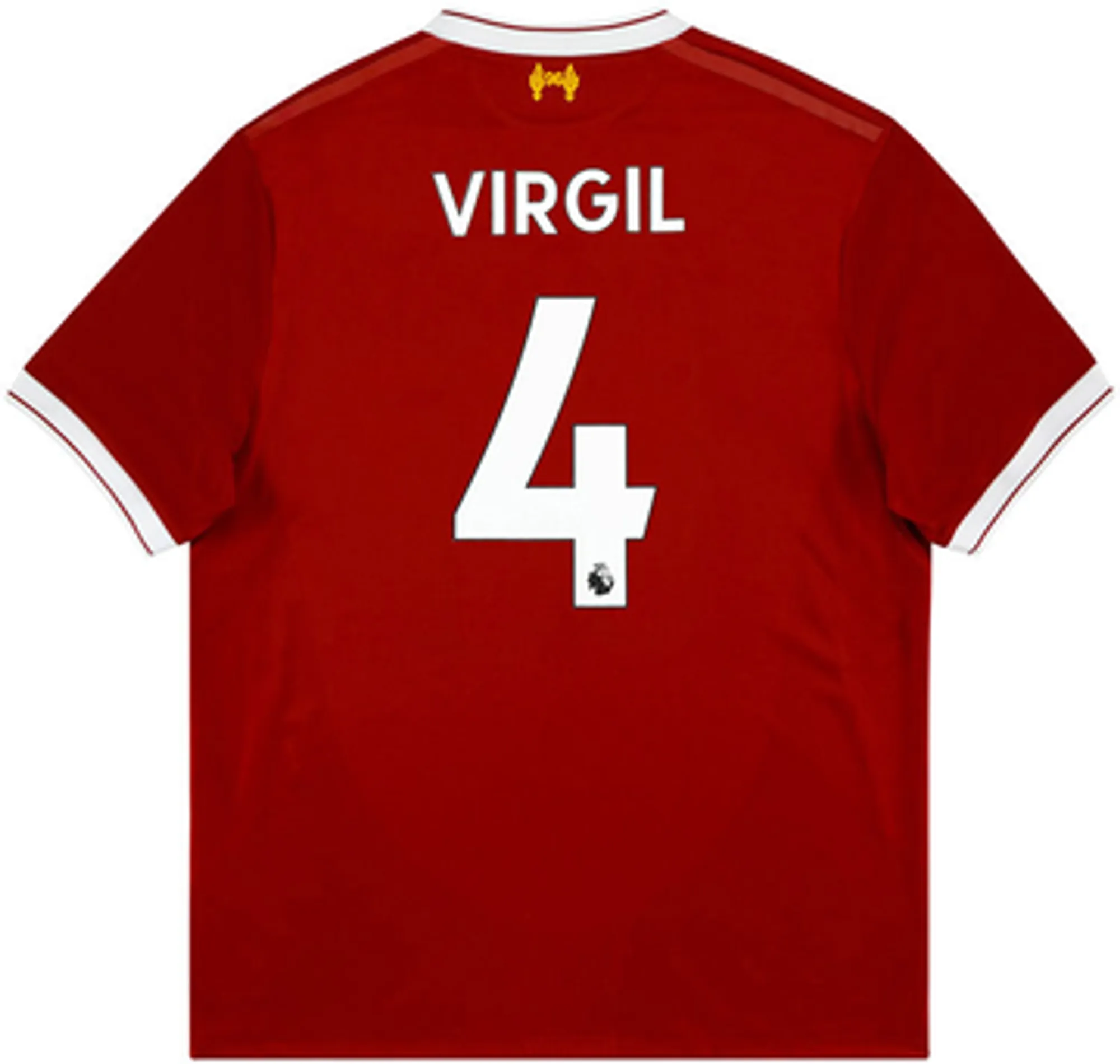 2017-18 Liverpool 125 Years Home Shirt Virgil #4 6/10 (S