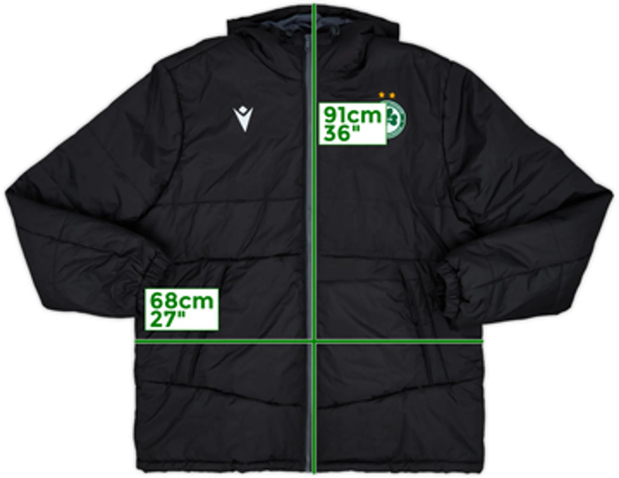 2019-20 Omonia Nicosia Macron Padded Bench Coat - 8/10 - (4XL)