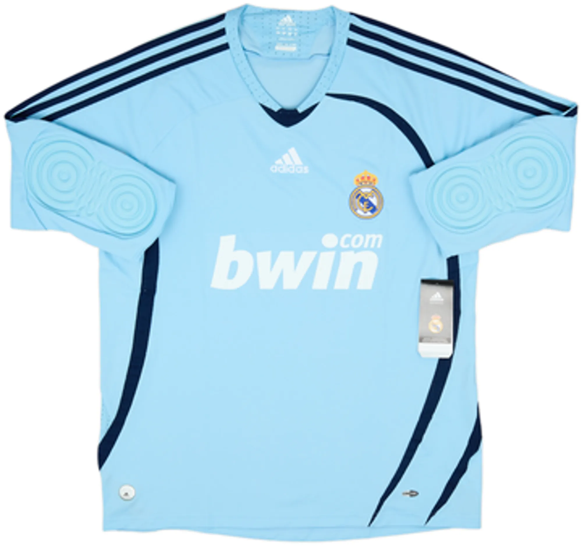 adidas Real Madrid Mens LS Goalkeeper Home Shirt 2008/09
